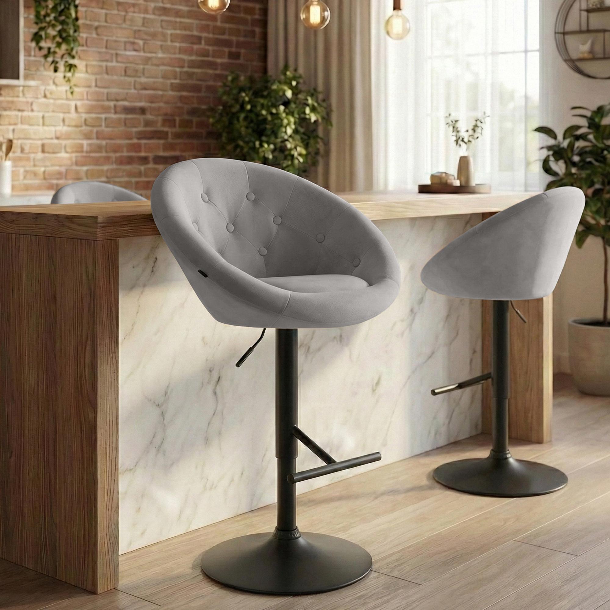 Barhocker London Samt