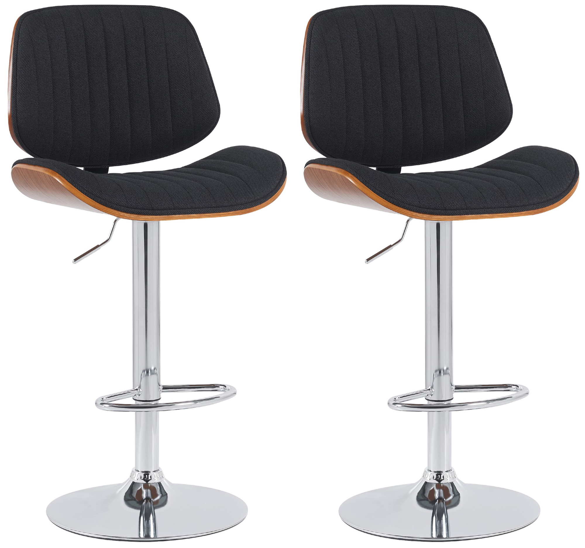 2er Set Barhocker Clawson Stoff