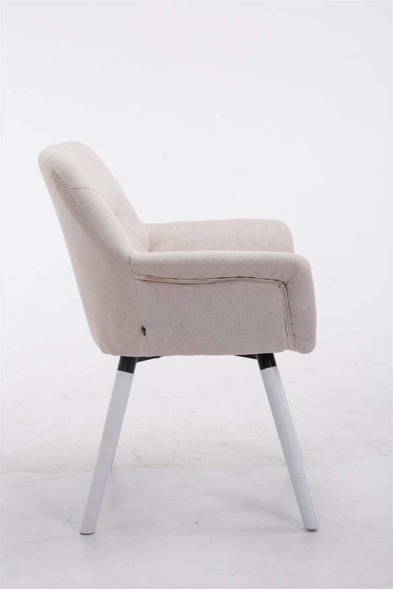 Esszimmerstuhl Cassidy Stoff beige weiß