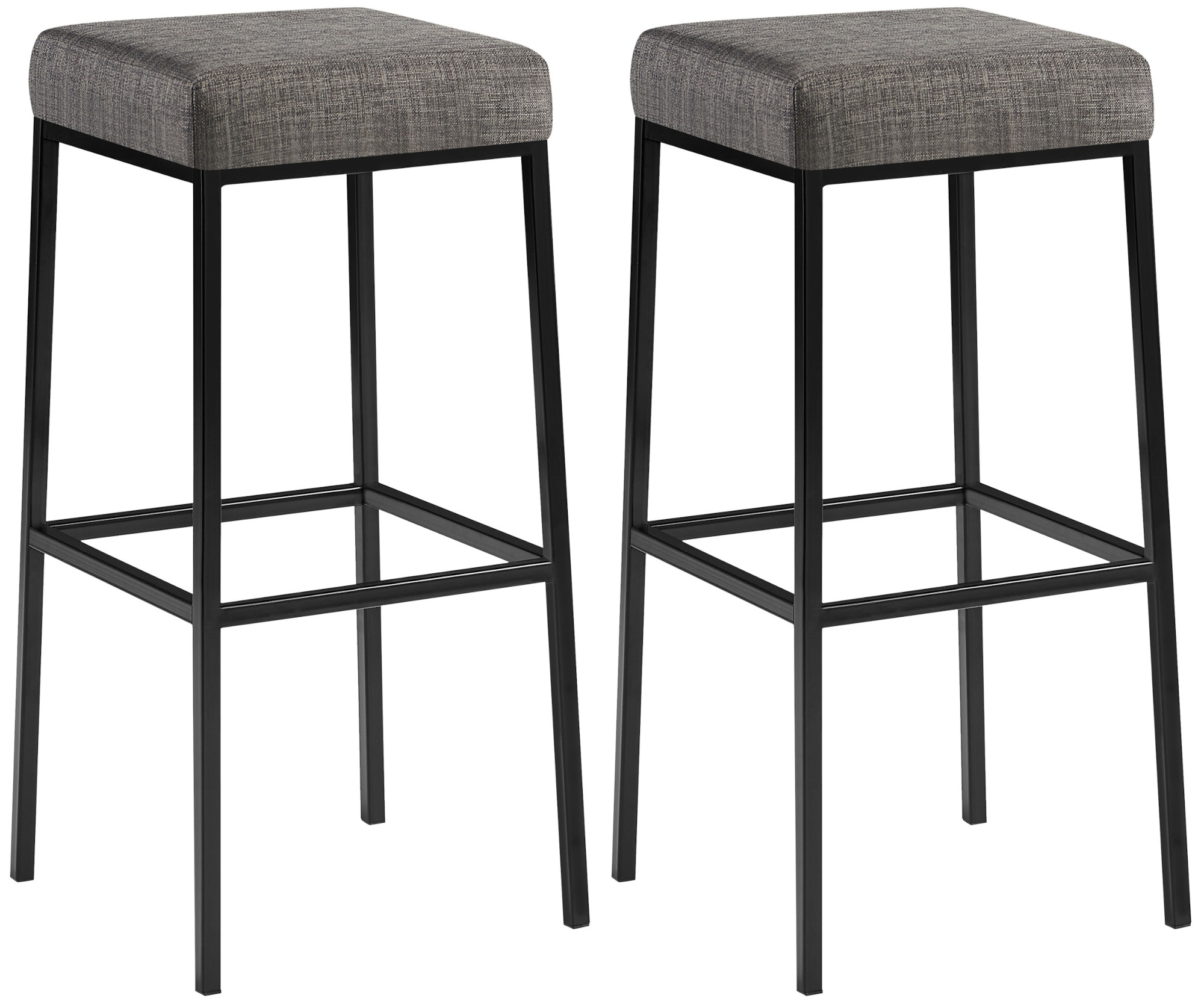 2er Set Barhocker Montreal Stoffbezug