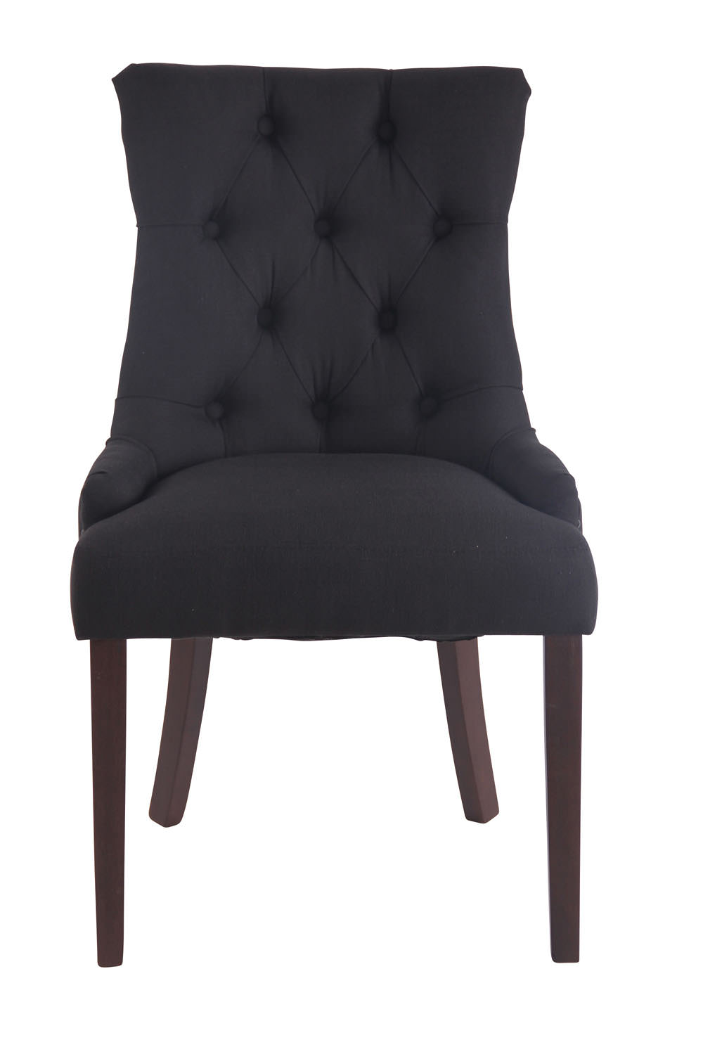 Esszimmerstuhl Aberdeen Stoff schwarz antik