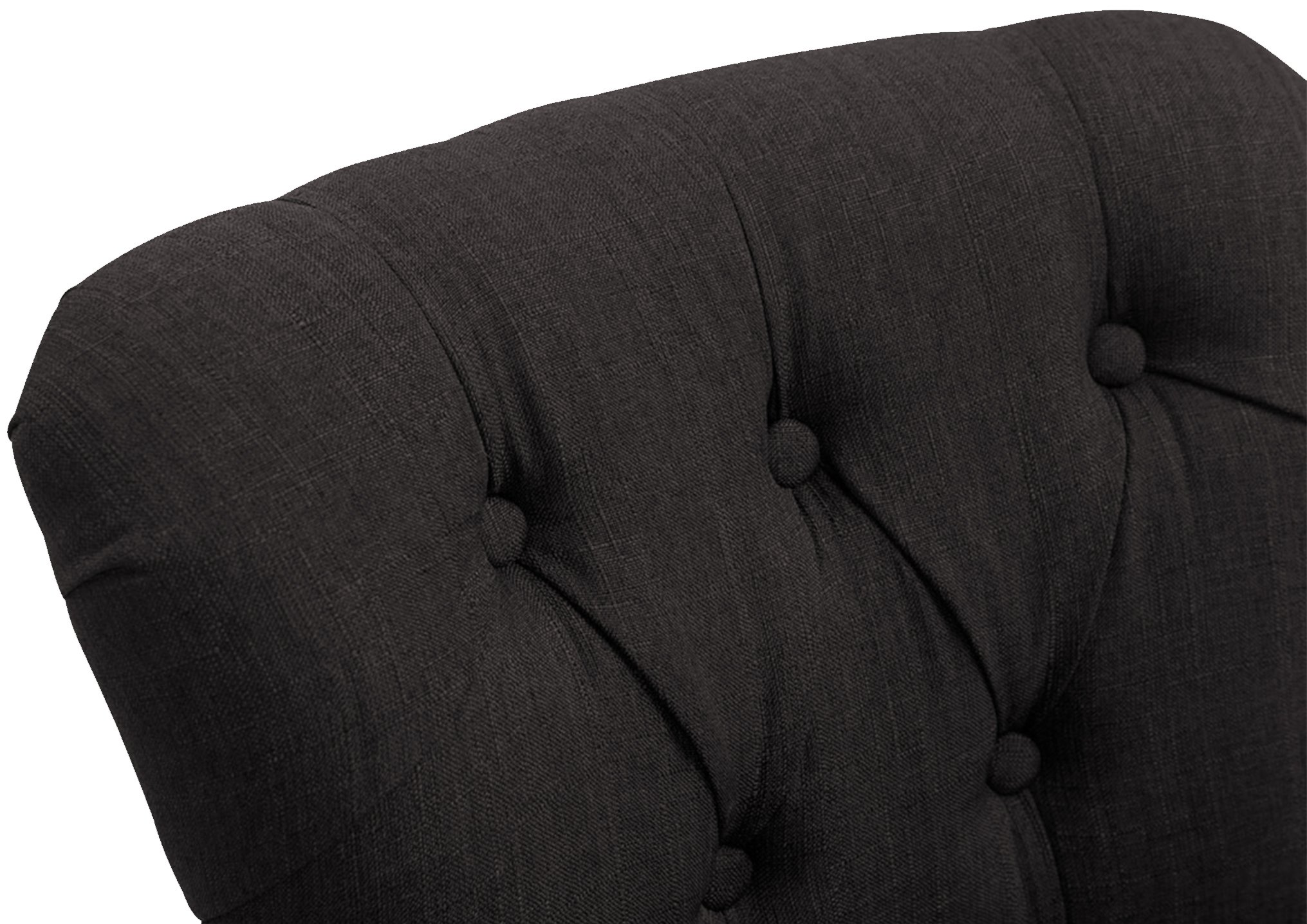 Barhocker Lakewood Stoff, Antik-hell schwarz