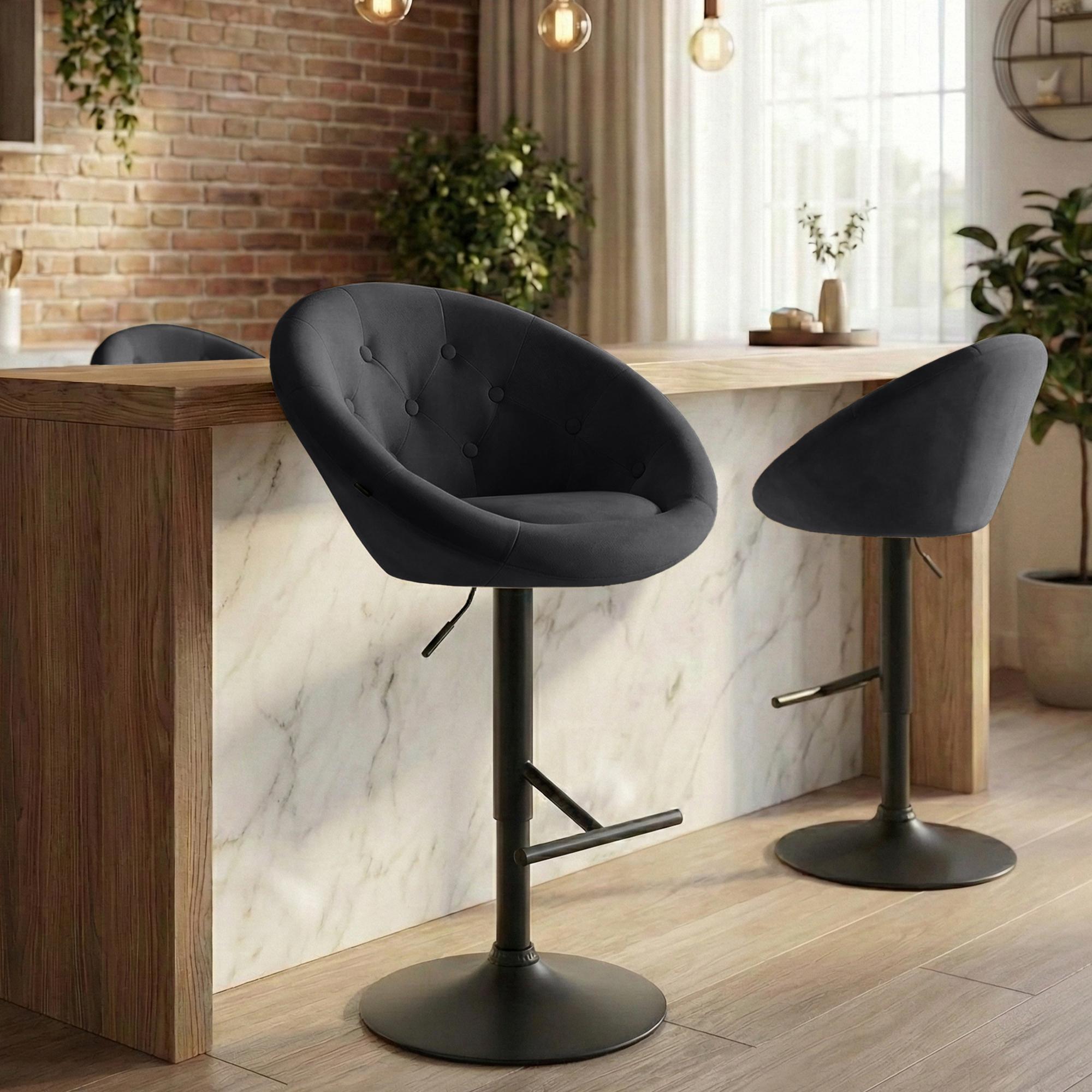 Barhocker London Samt
