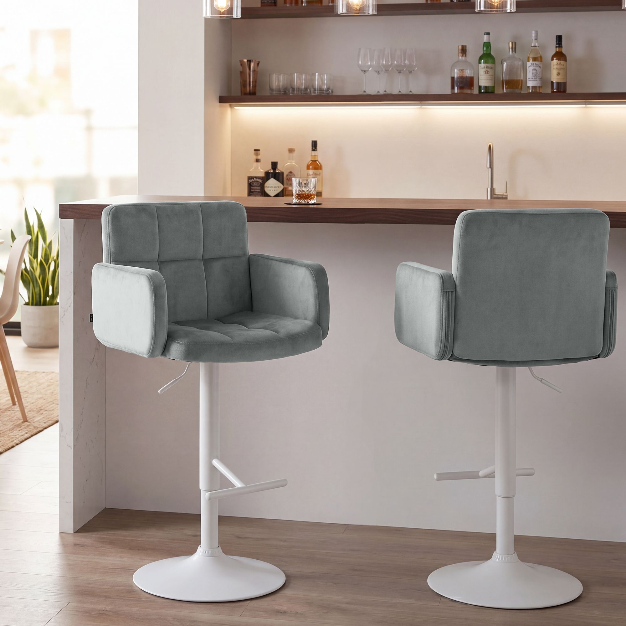 Barhocker Los Angeles Samt