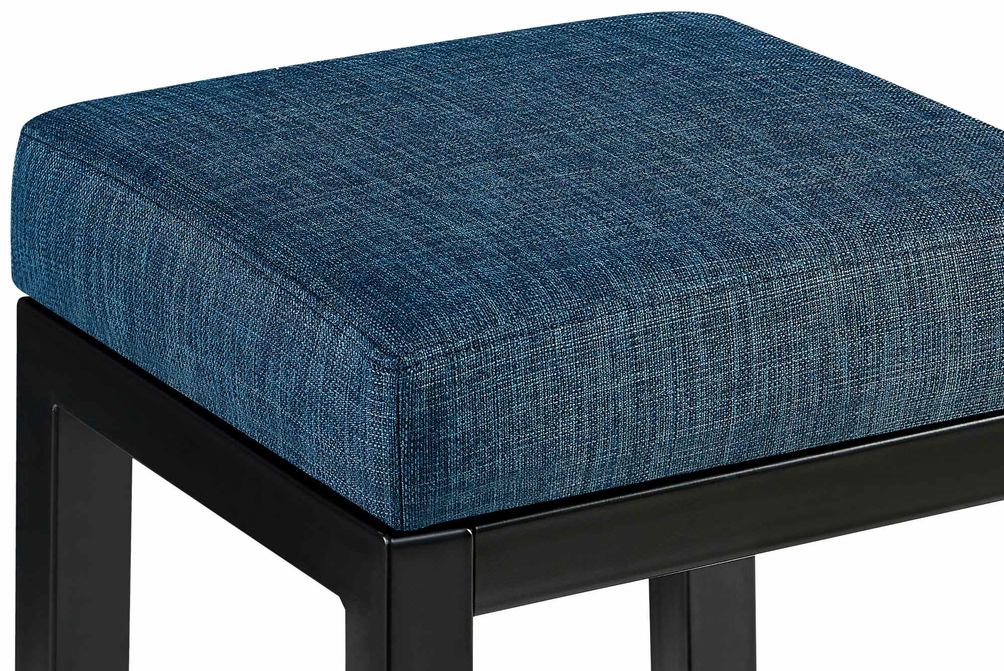 Barhocker Taylor Stoffbezug Sitzhöhe 78 cm Metallgestell schwarz