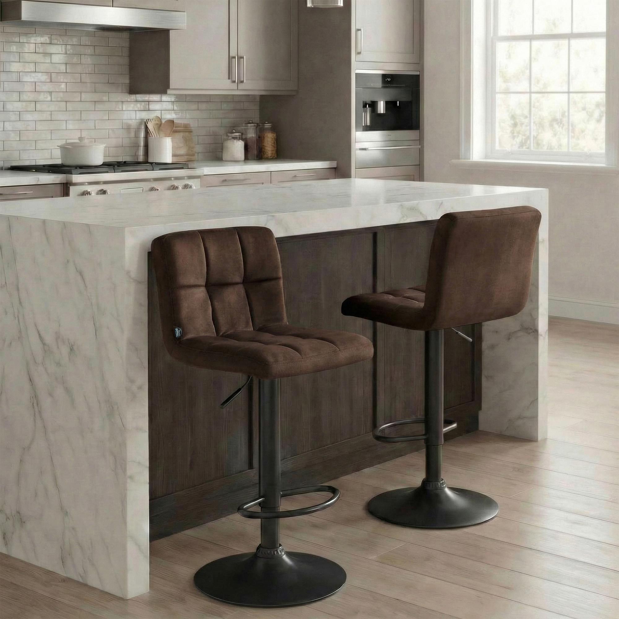 2er Set Barhocker Peru Samt