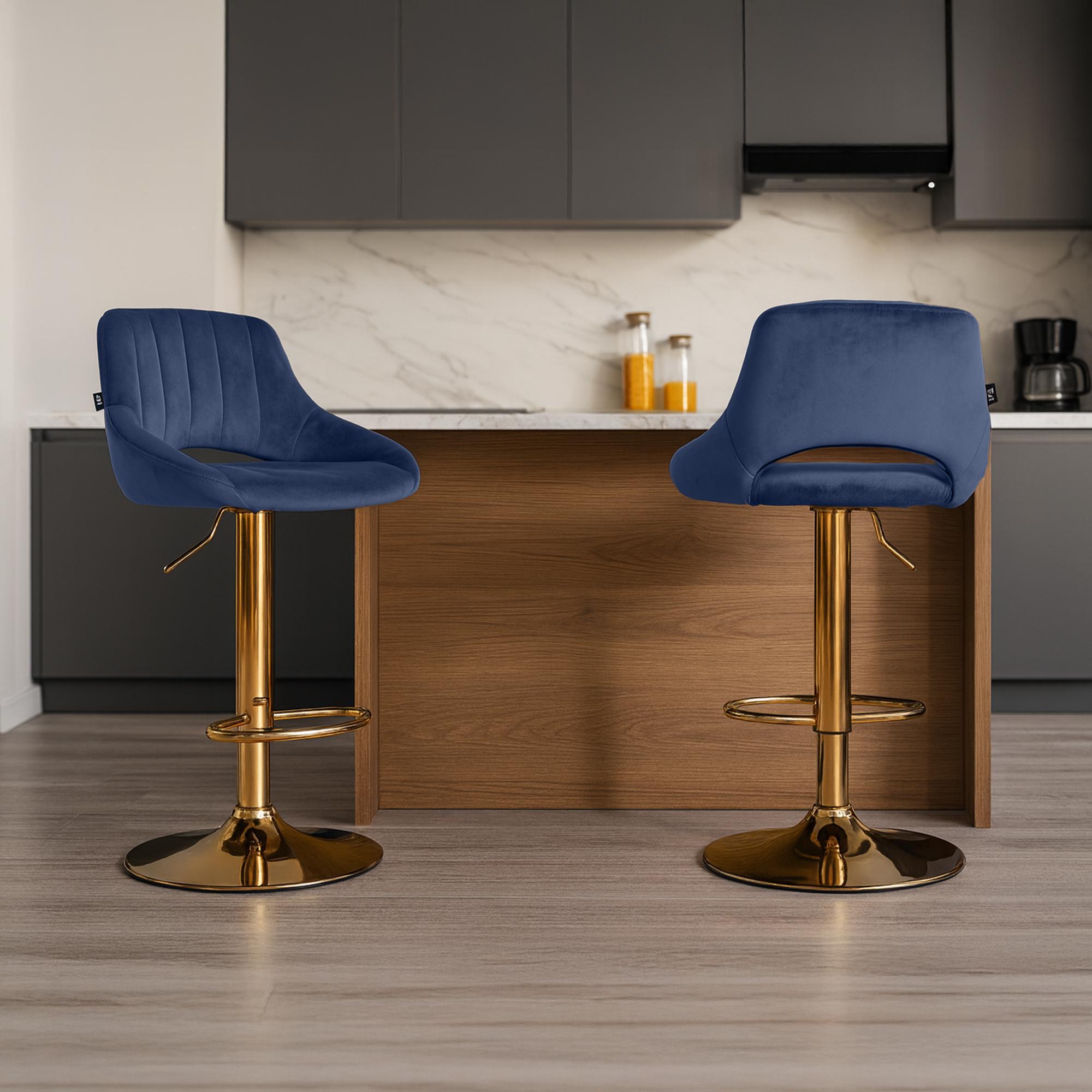 2er Set Barhocker Milet Samt