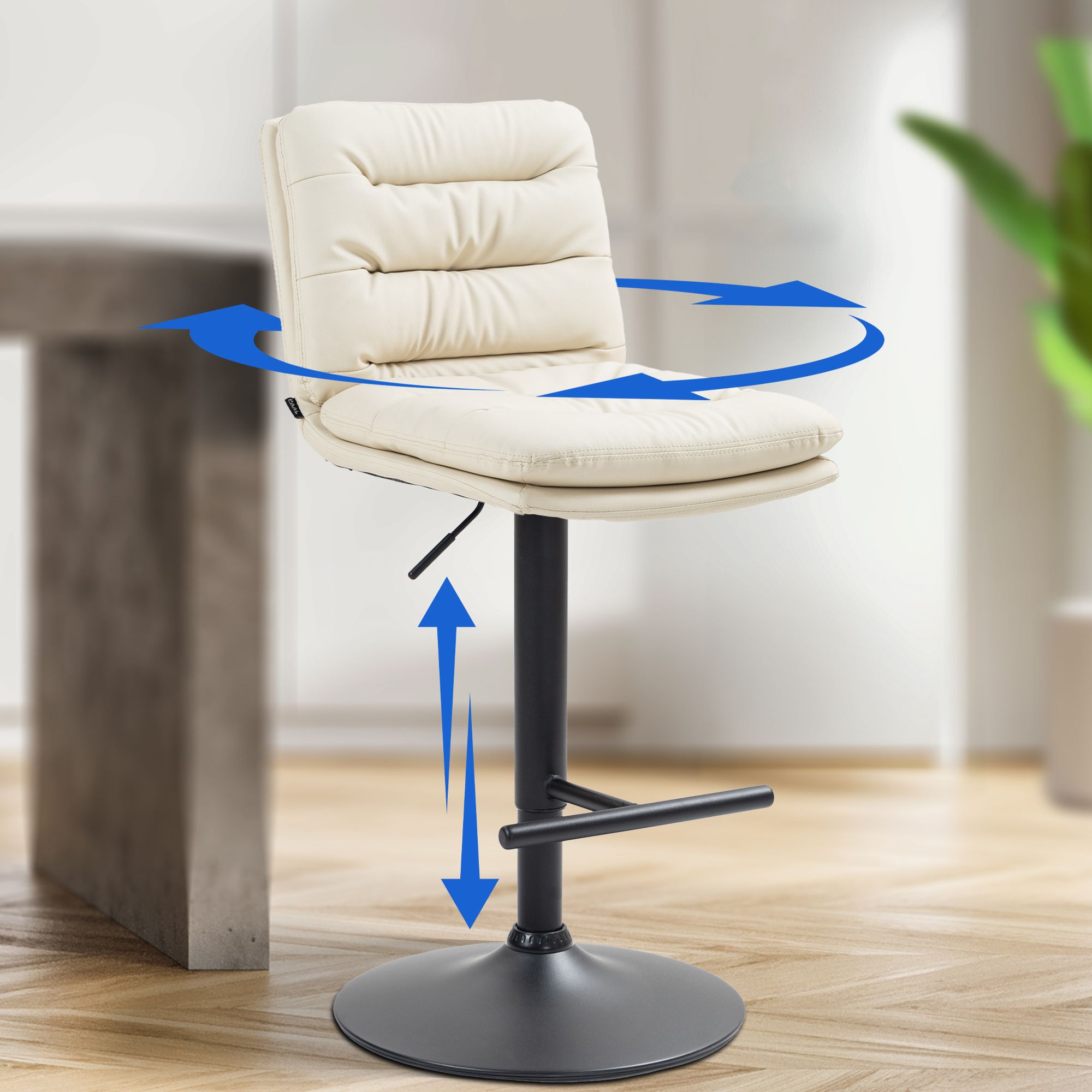 2er Set Barhocker Damar Kunstleder
