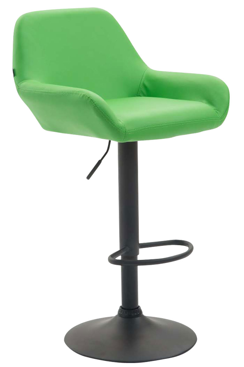 Barhocker Braga Kunstleder grün schwarz