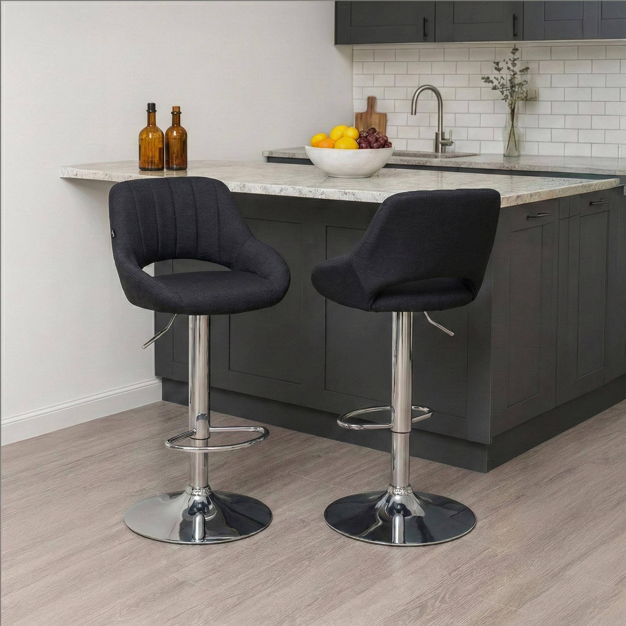 2er Set Barhocker Milet Stoff