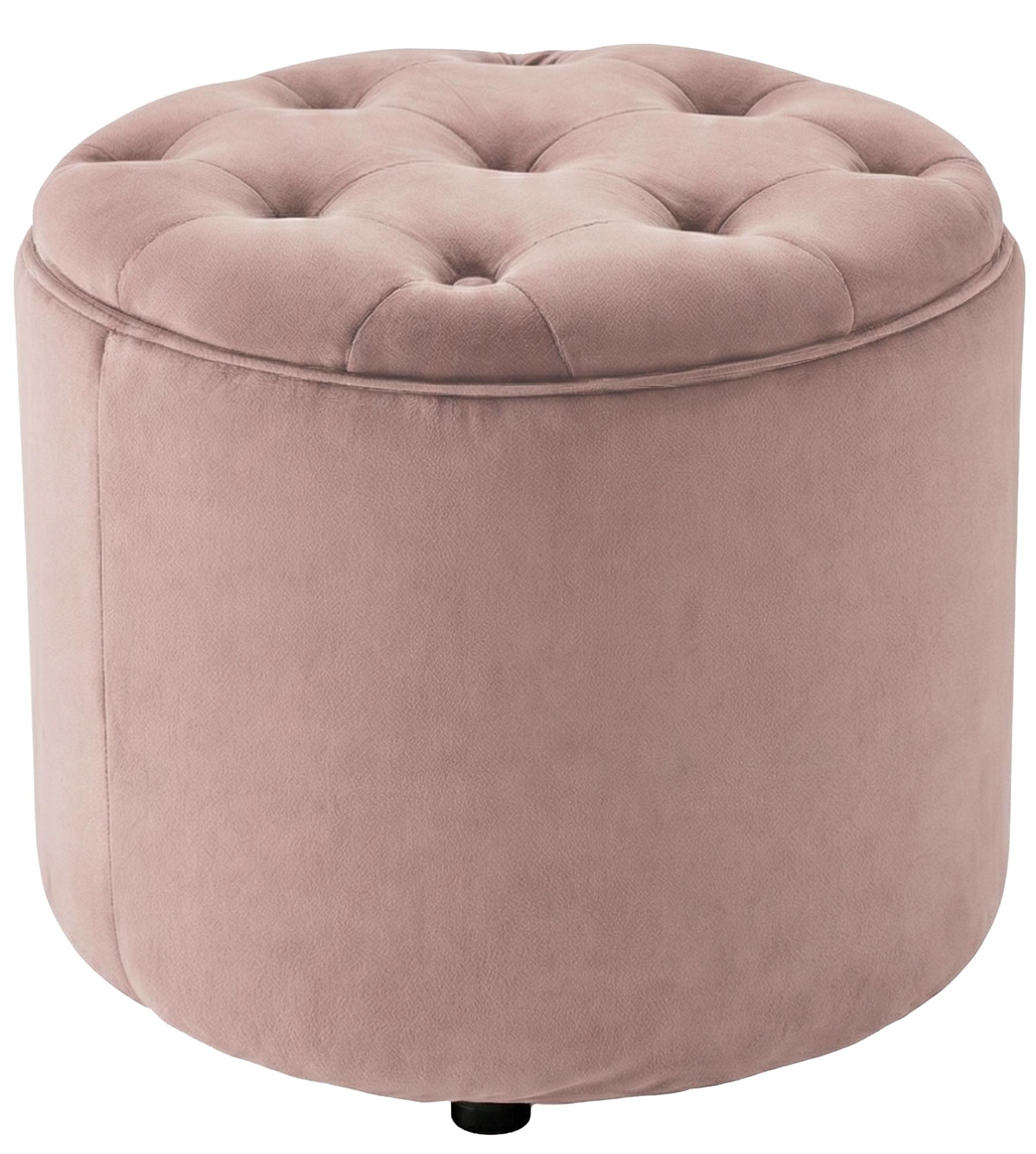 Sitzhocker Pantin Samt rosa