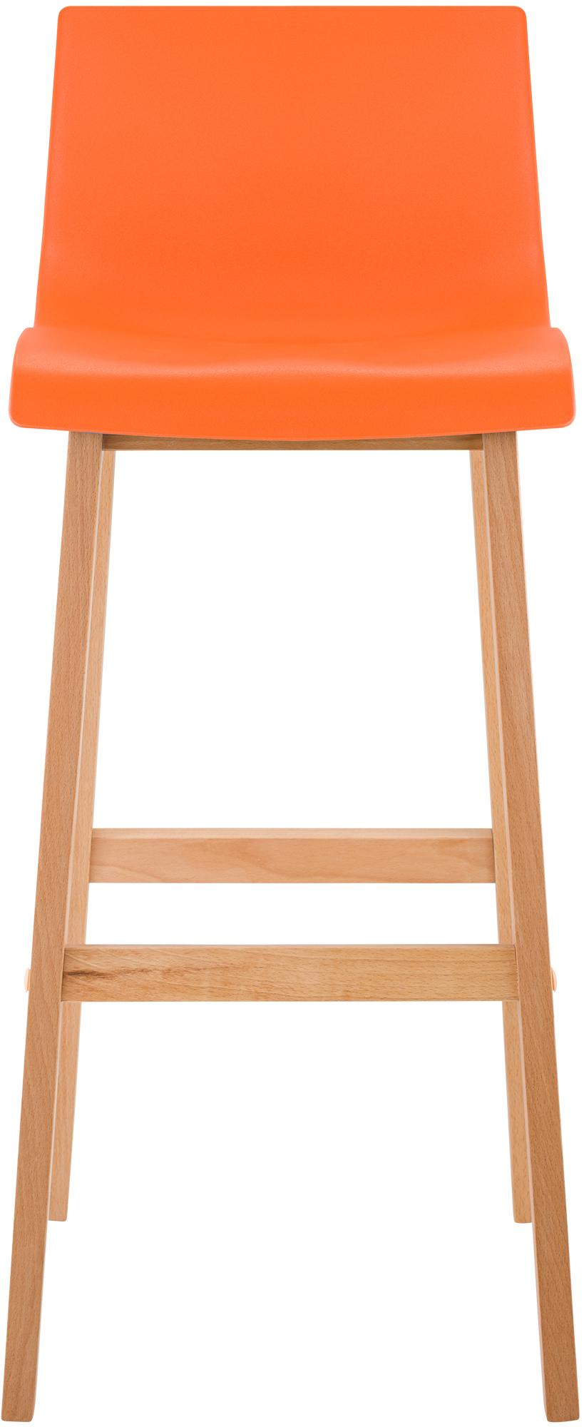 2er Set Barhocker Hover Kunststoff Vierfußgestell Natura