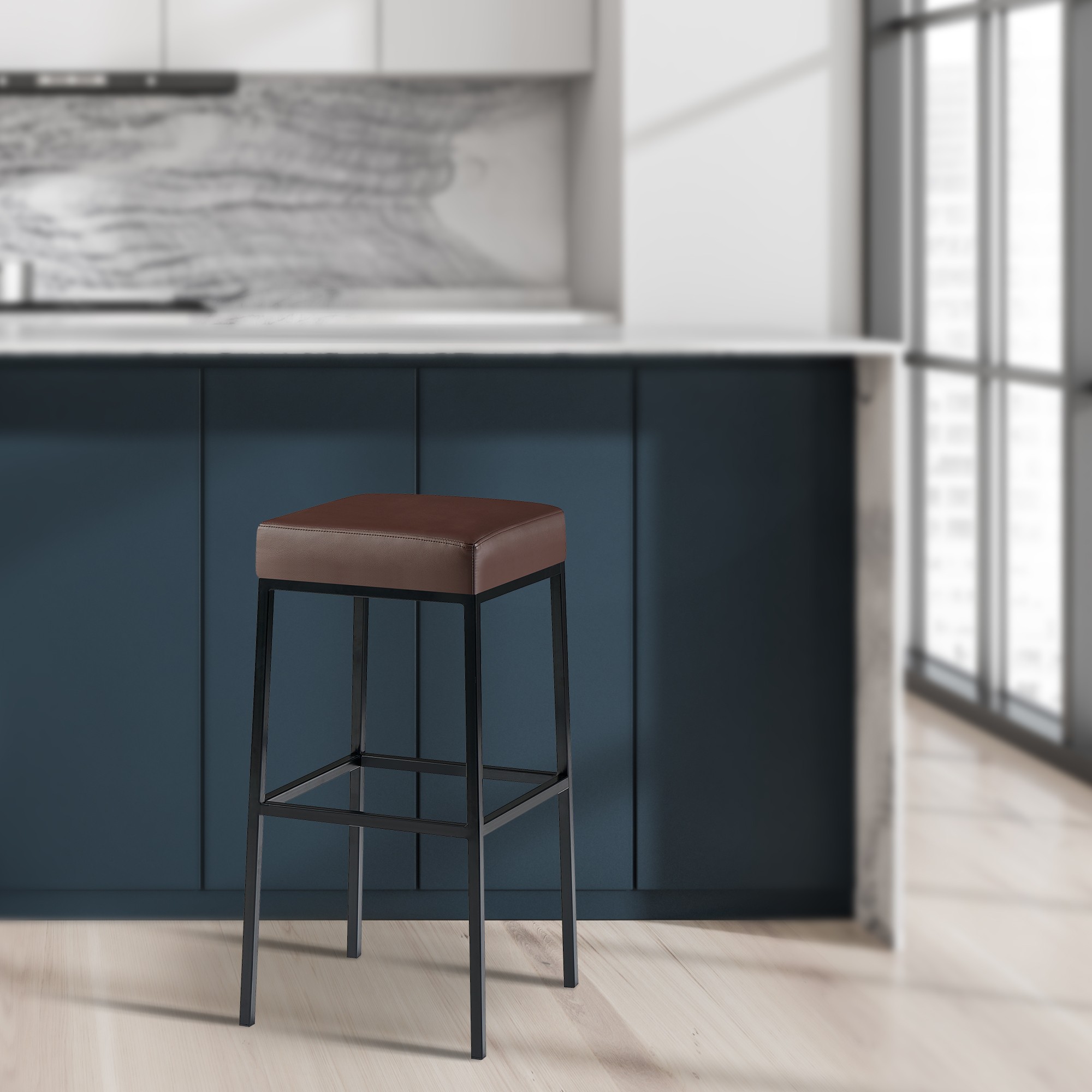 2er Set Barhocker Montreal Kunstlederbezug