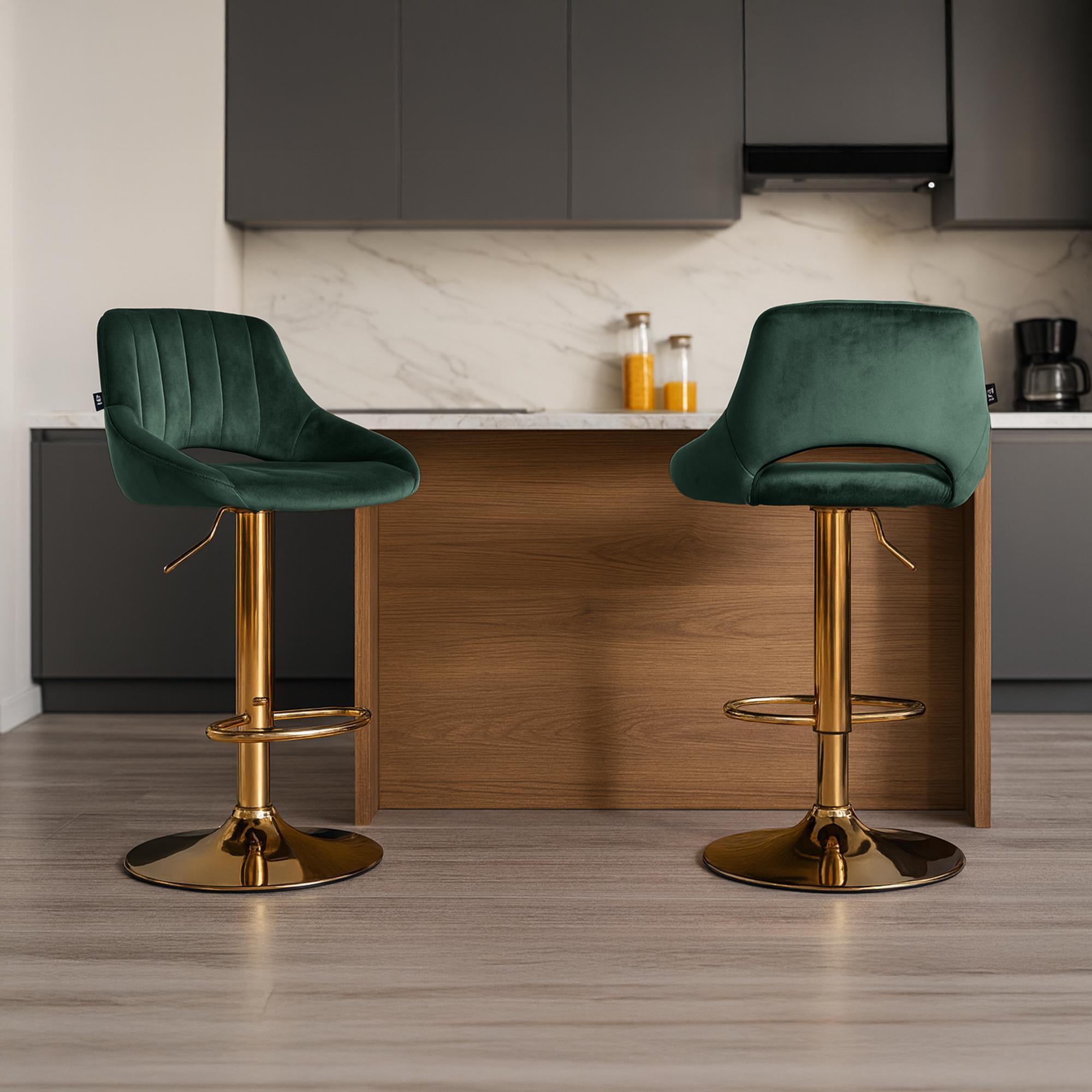 2er Set Barhocker Milet Samt