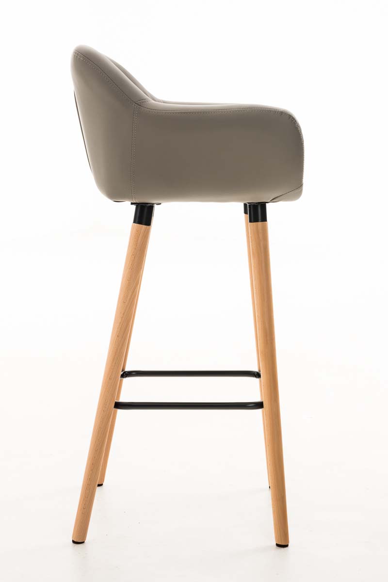 Barhocker Grant Kunstleder taupe