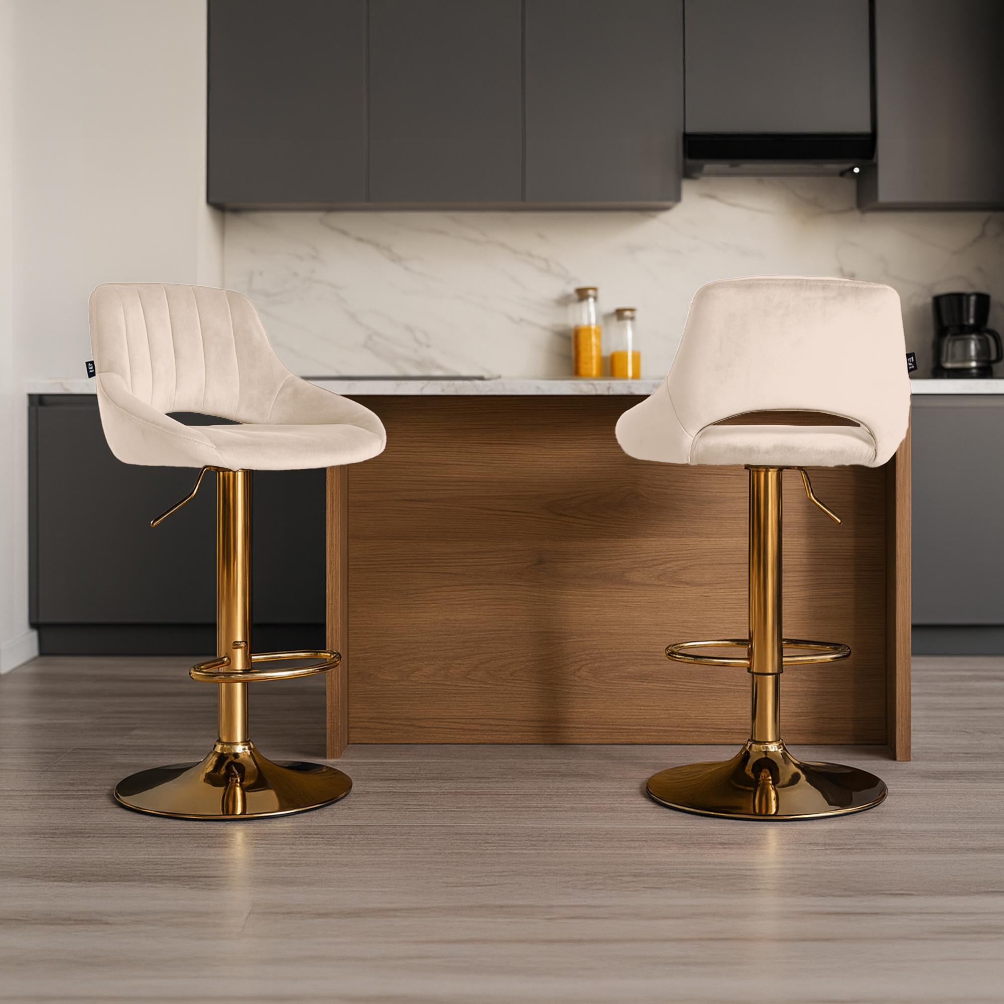 2er Set Barhocker Milet Samt