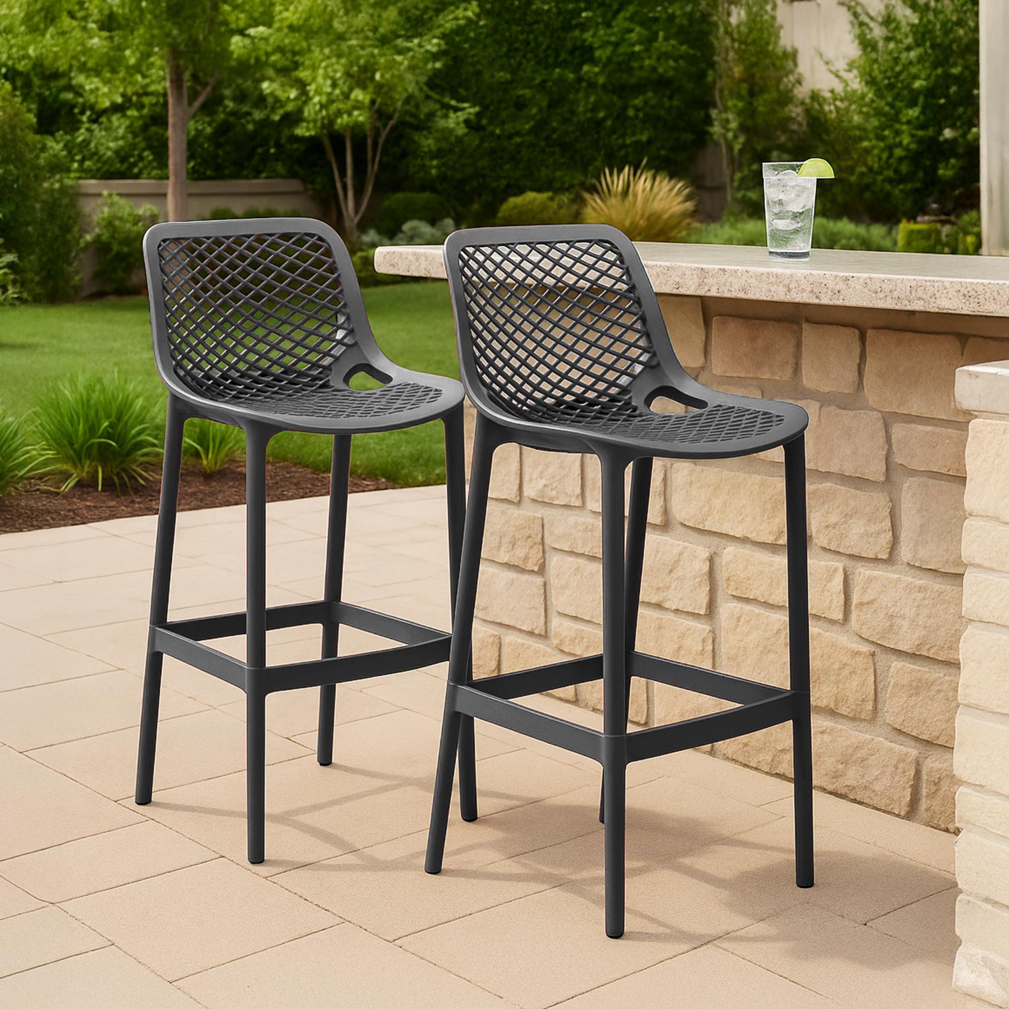 2er Set Outdoor Barhocker Air