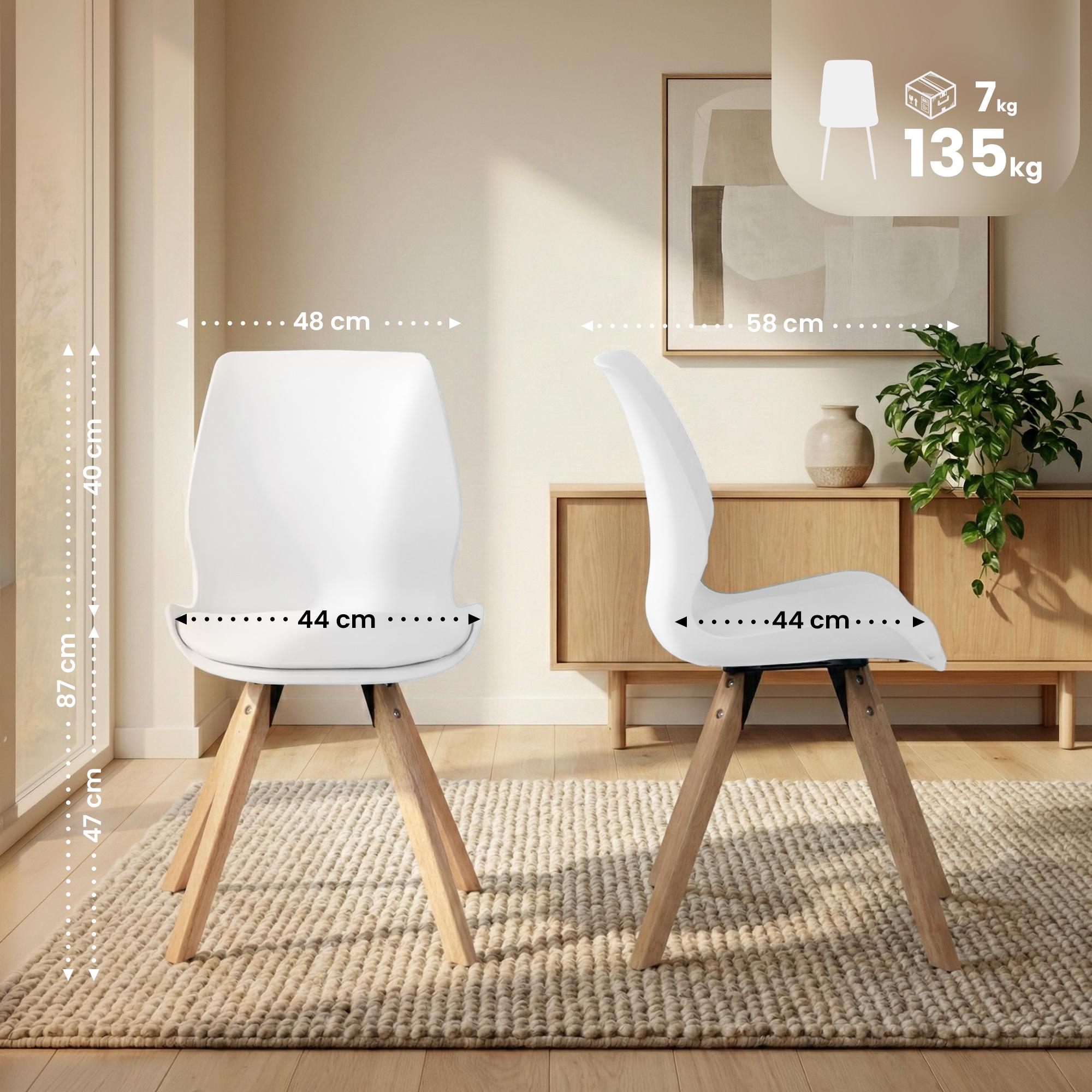 4er Set Stuhl Luna