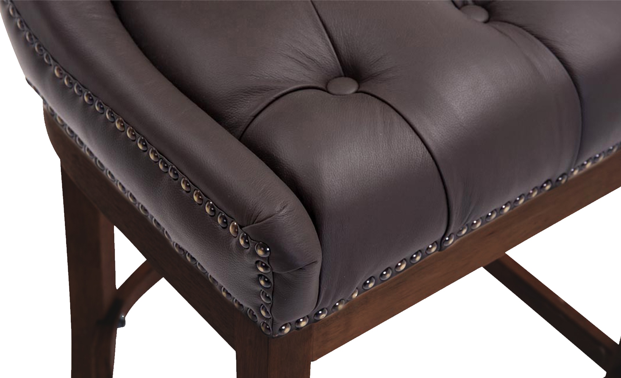 Barhocker Lakewood Echtleder, Antik-dunkel