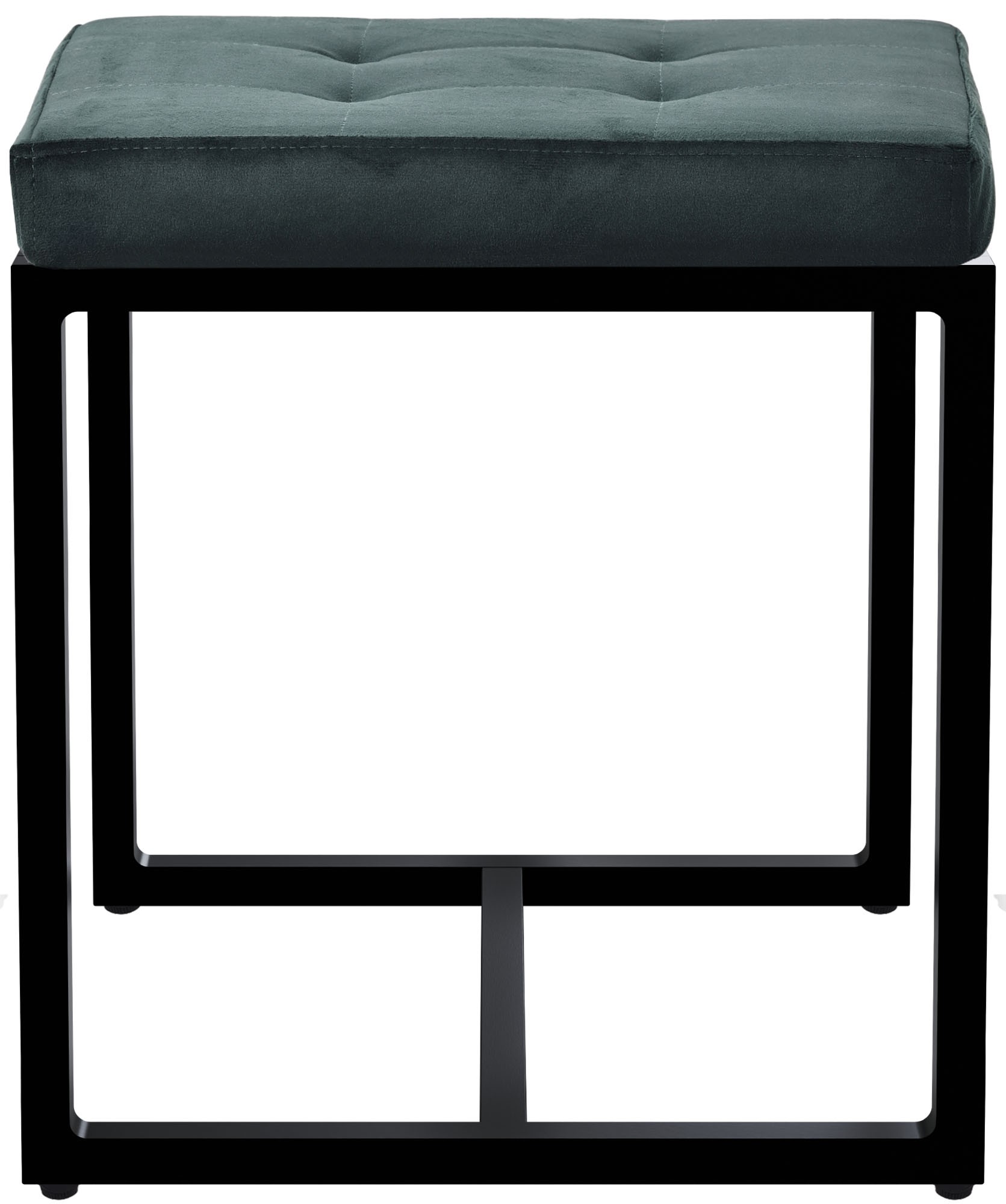 Sitzhocker Barci mit schwarzem Gestell