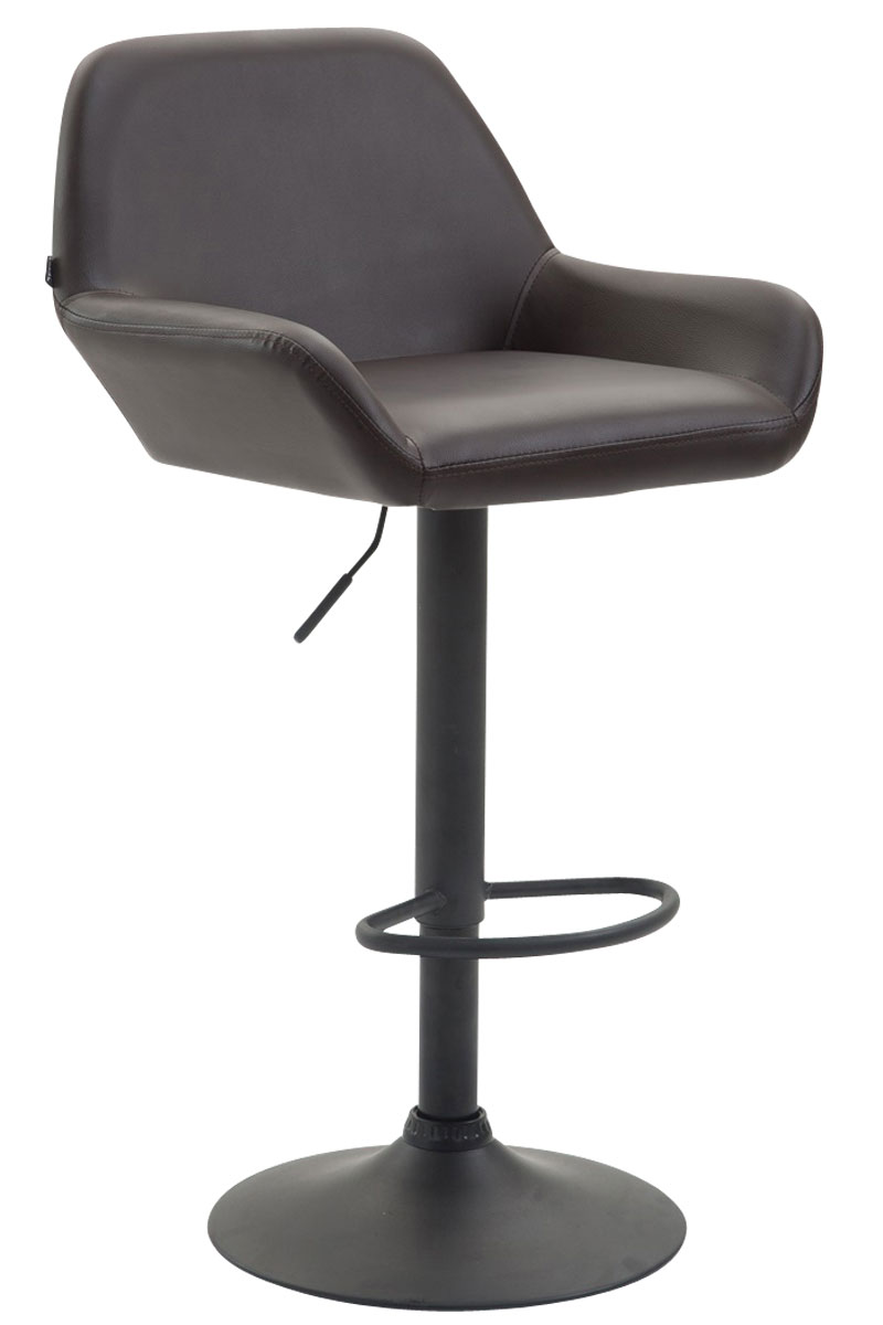 Barhocker Braga Kunstleder braun schwarz