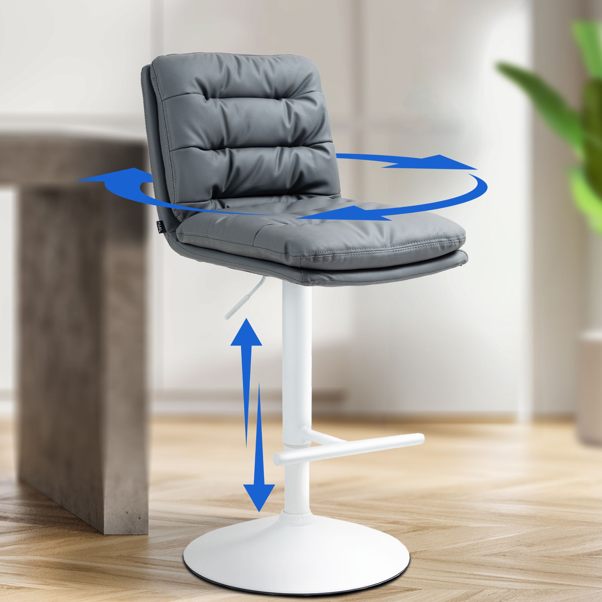 2er Set Barhocker Damar Kunstleder