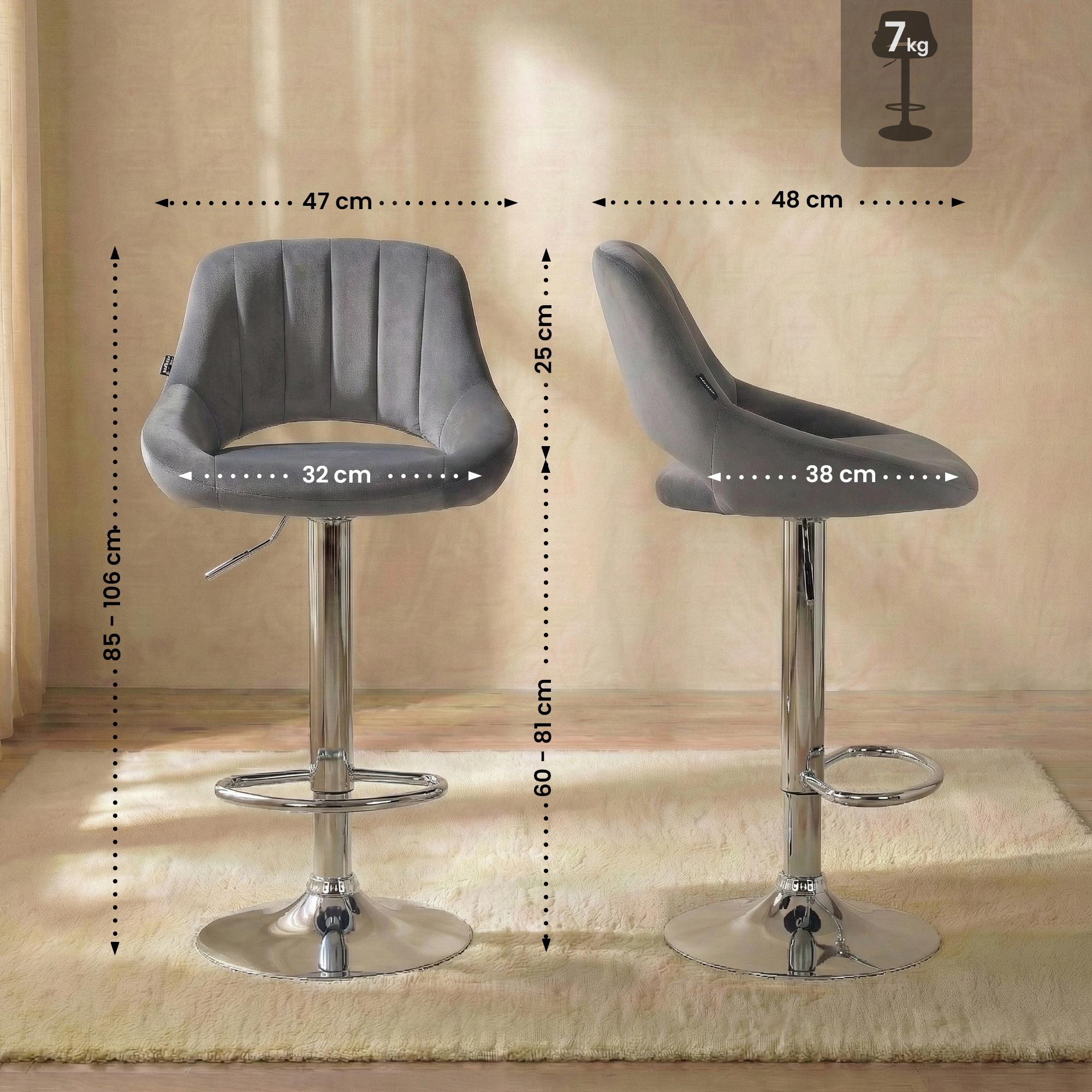 Barhocker Milet Samt