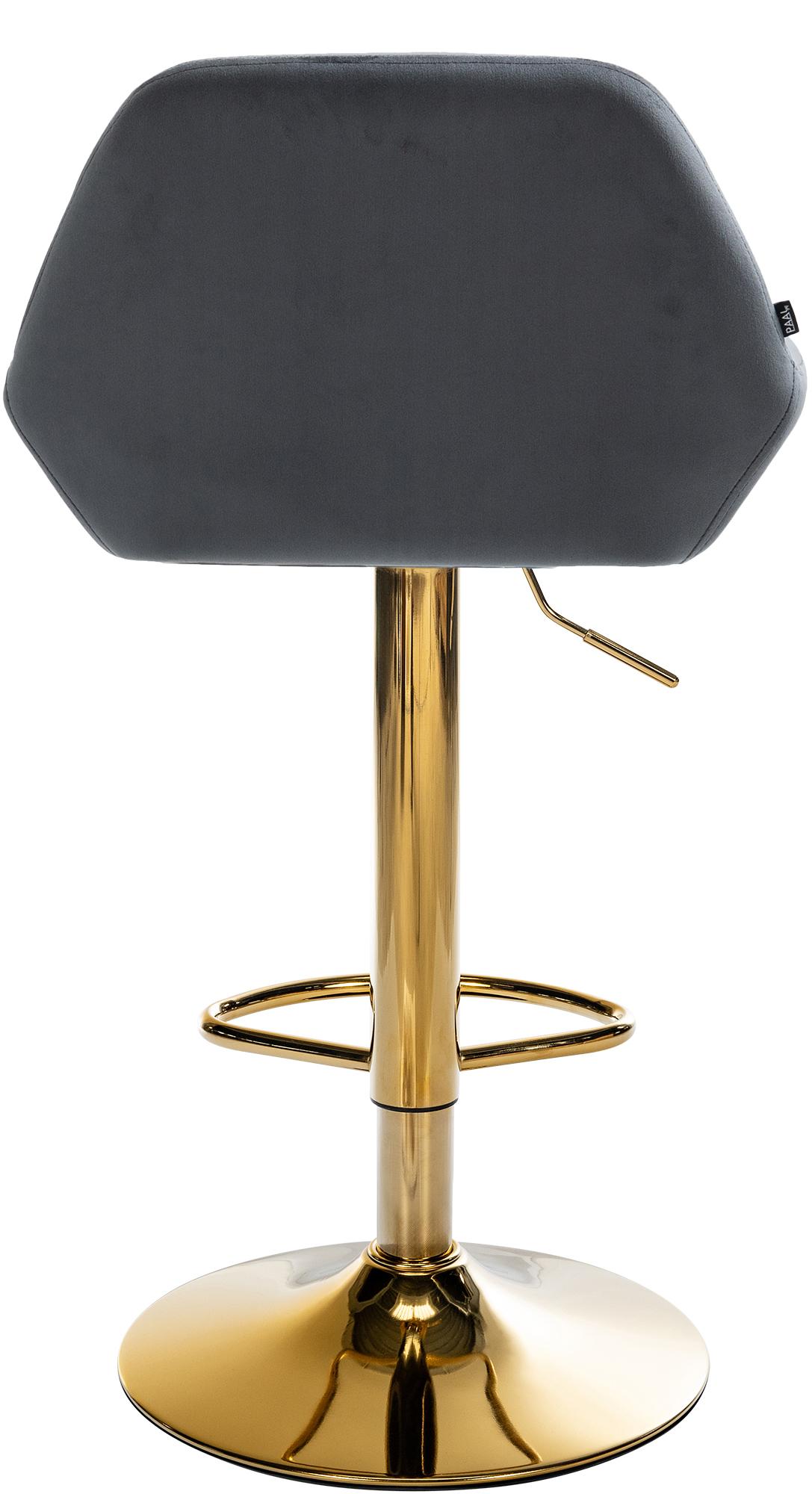 2er Set Barhocker Braga Gold Samt