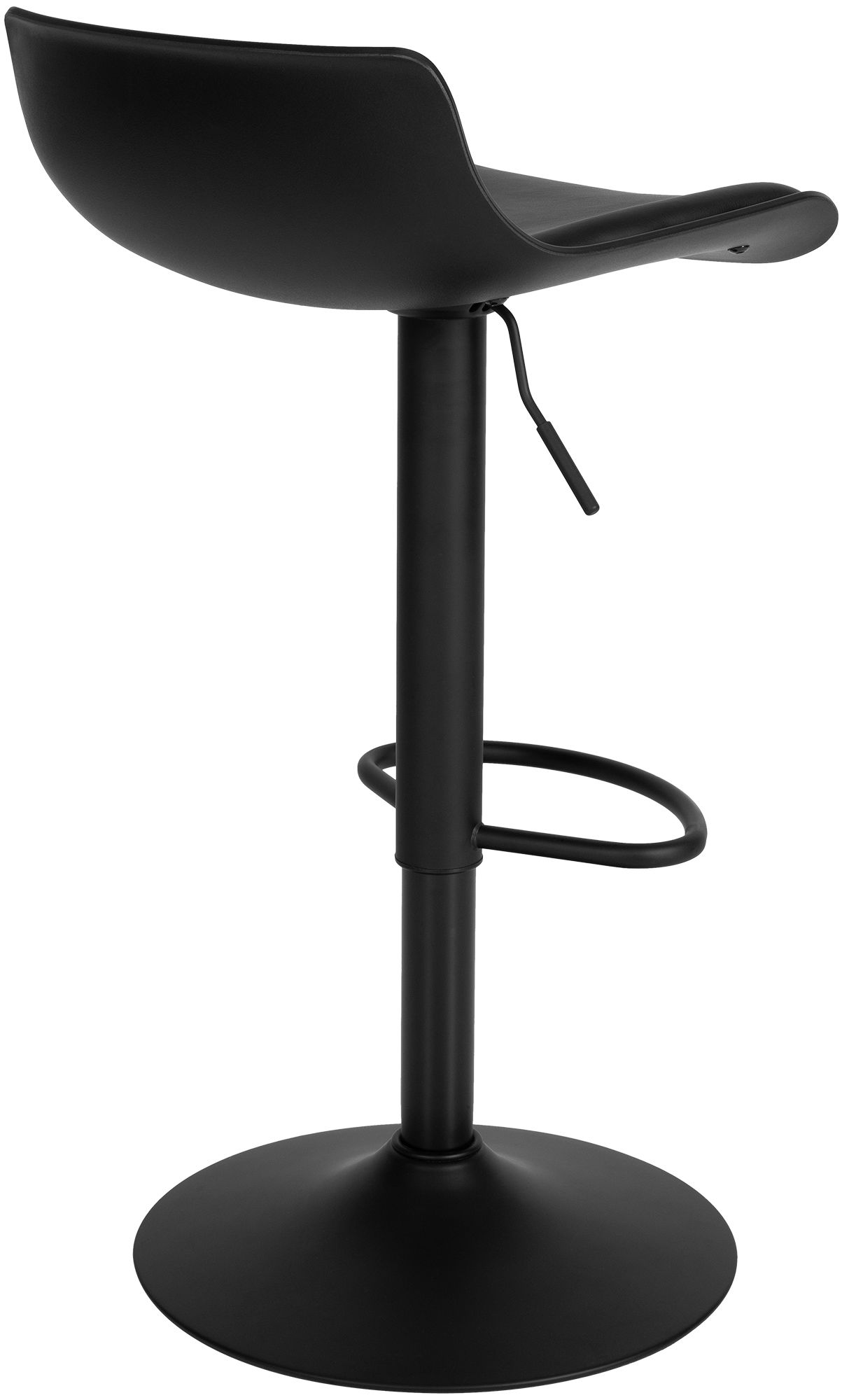Bartisch-Set Navo mit zwei Barhockern in Lederoptik schwarz