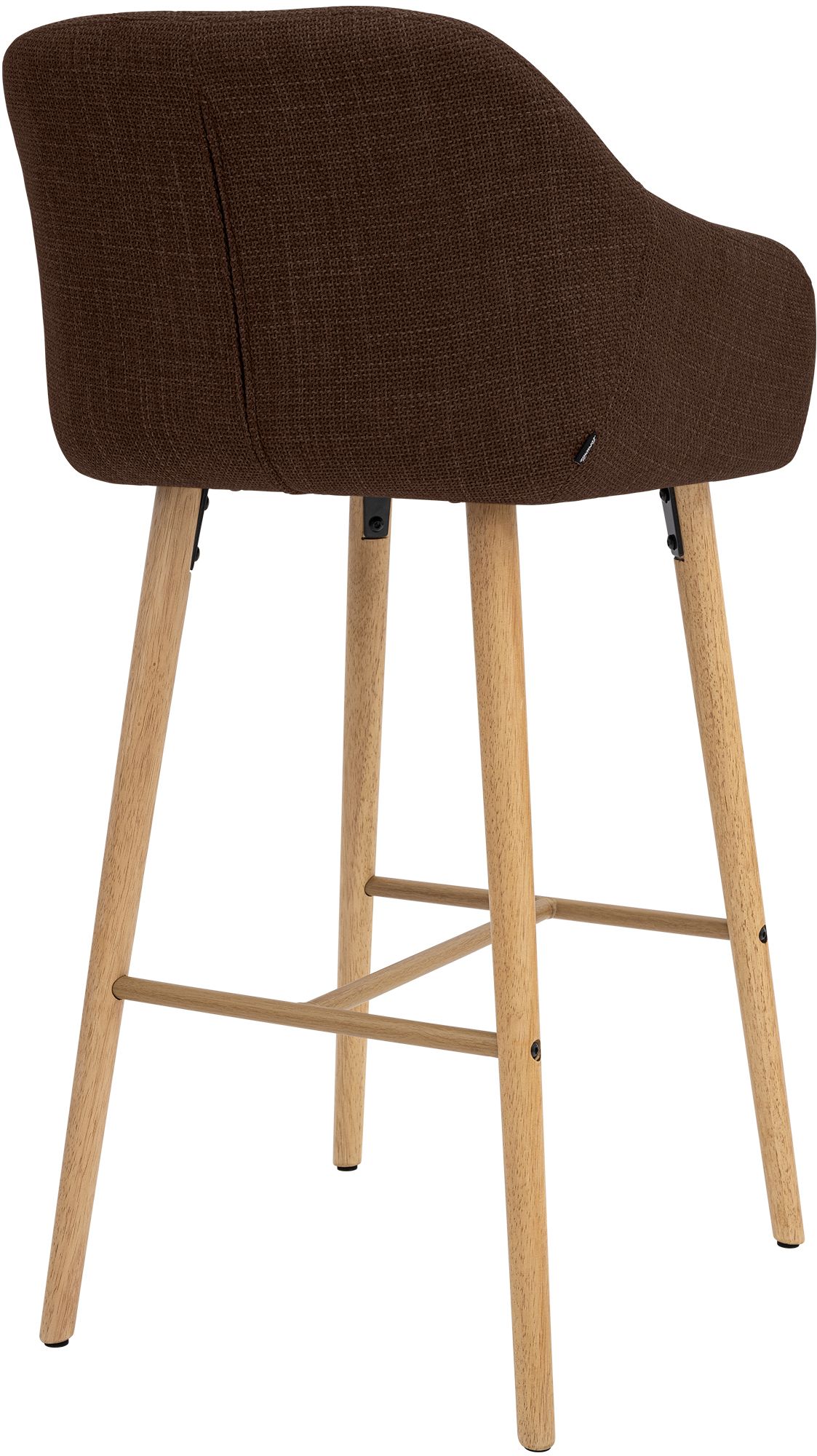 Barhocker Ando Stoff braun