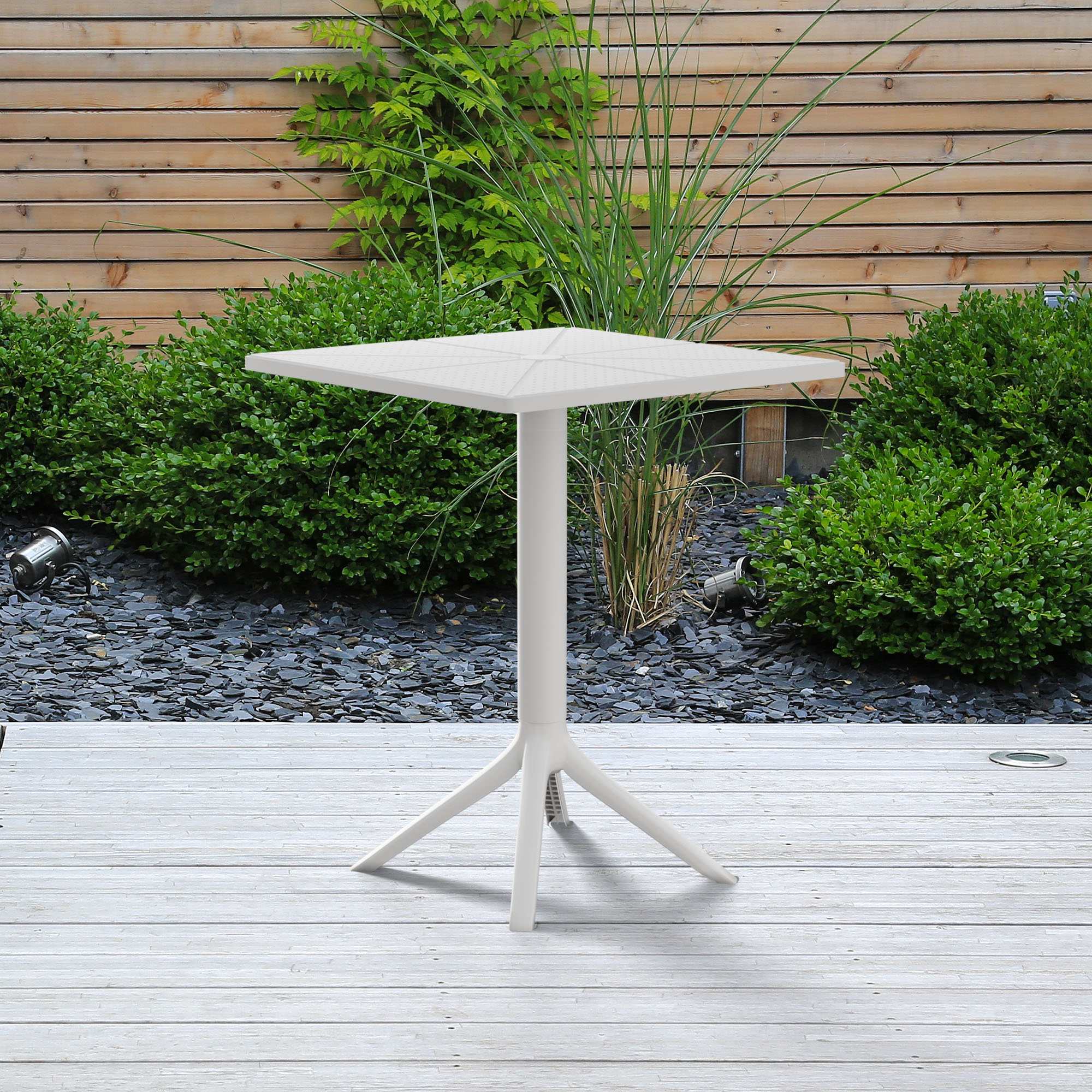Gartentisch Nuvela 60 x 60 cm – Wetterfest, UV-beständig, pflegeleicht | 326297