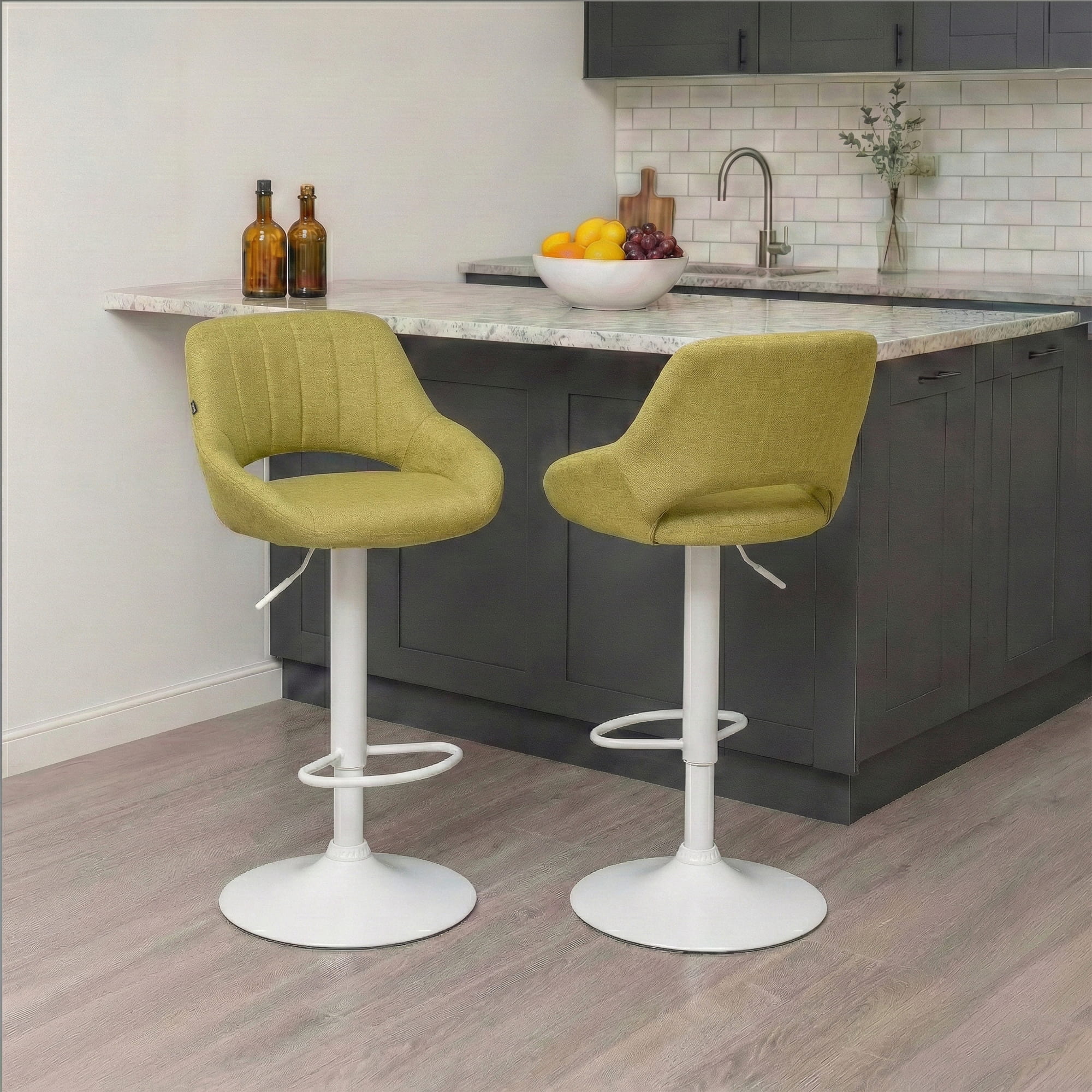 2er Set Barhocker Milet Stoff