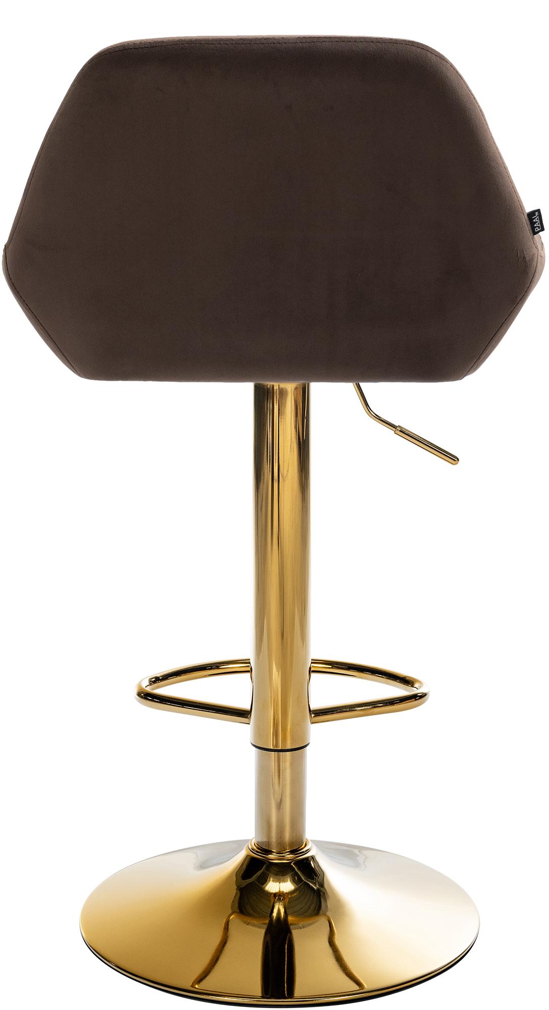 2er Set Barhocker Braga Gold Samt
