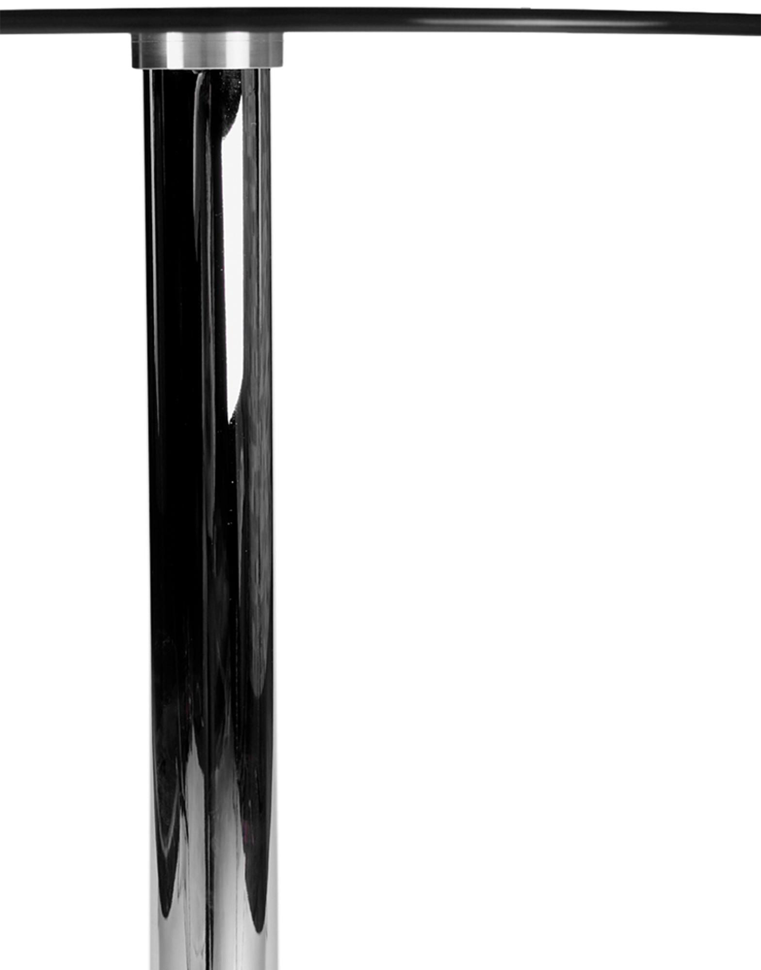 Stehtisch mit Tischplatte aus Glas
