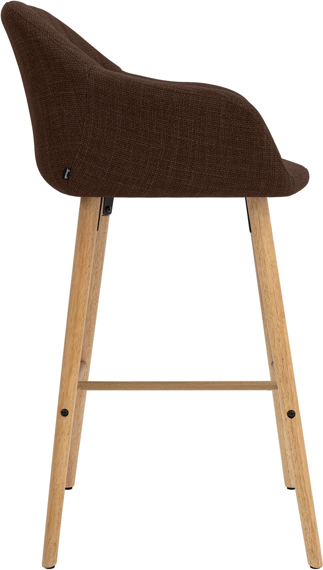 Barhocker Ando Stoff braun