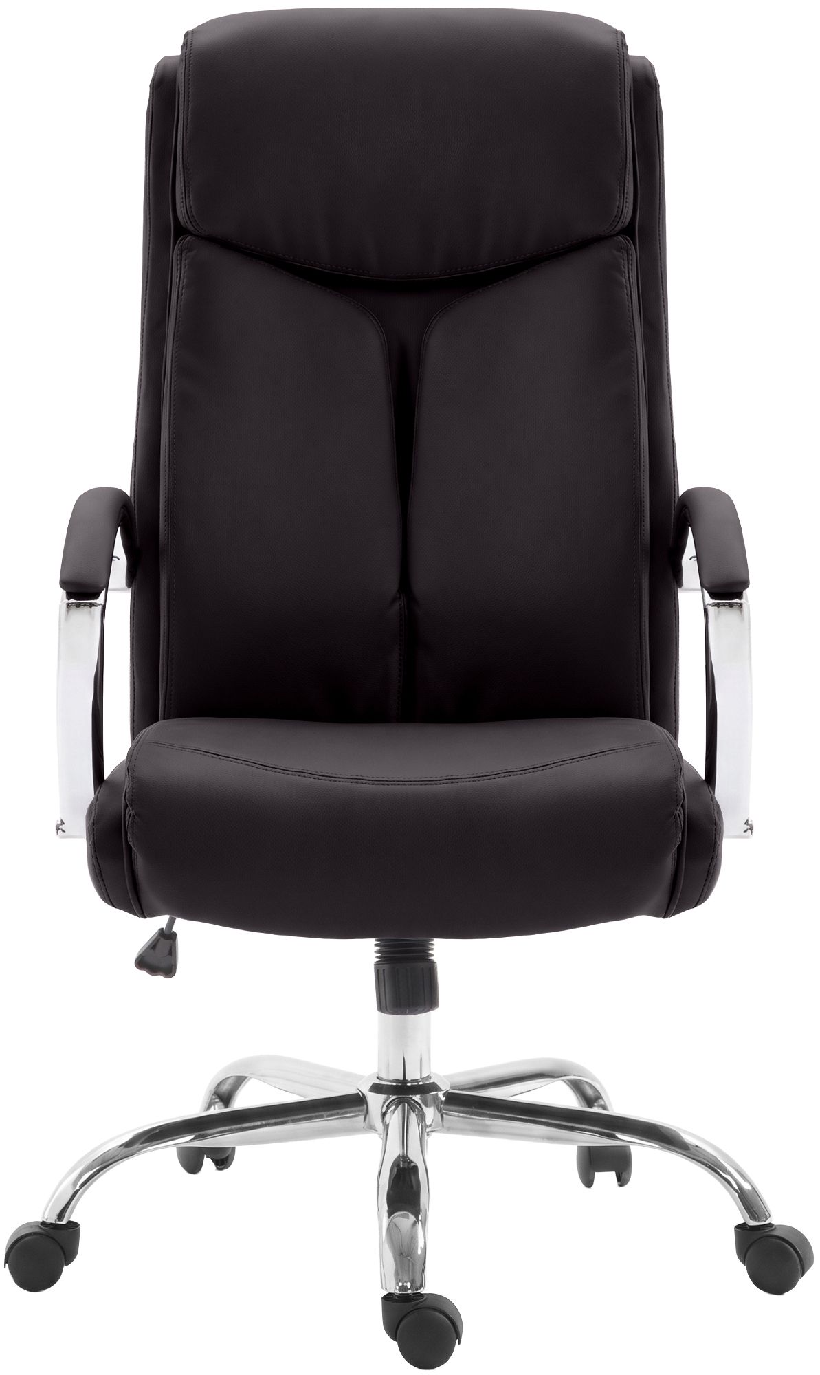 Bürostuhl Arlen Lederoptik braun