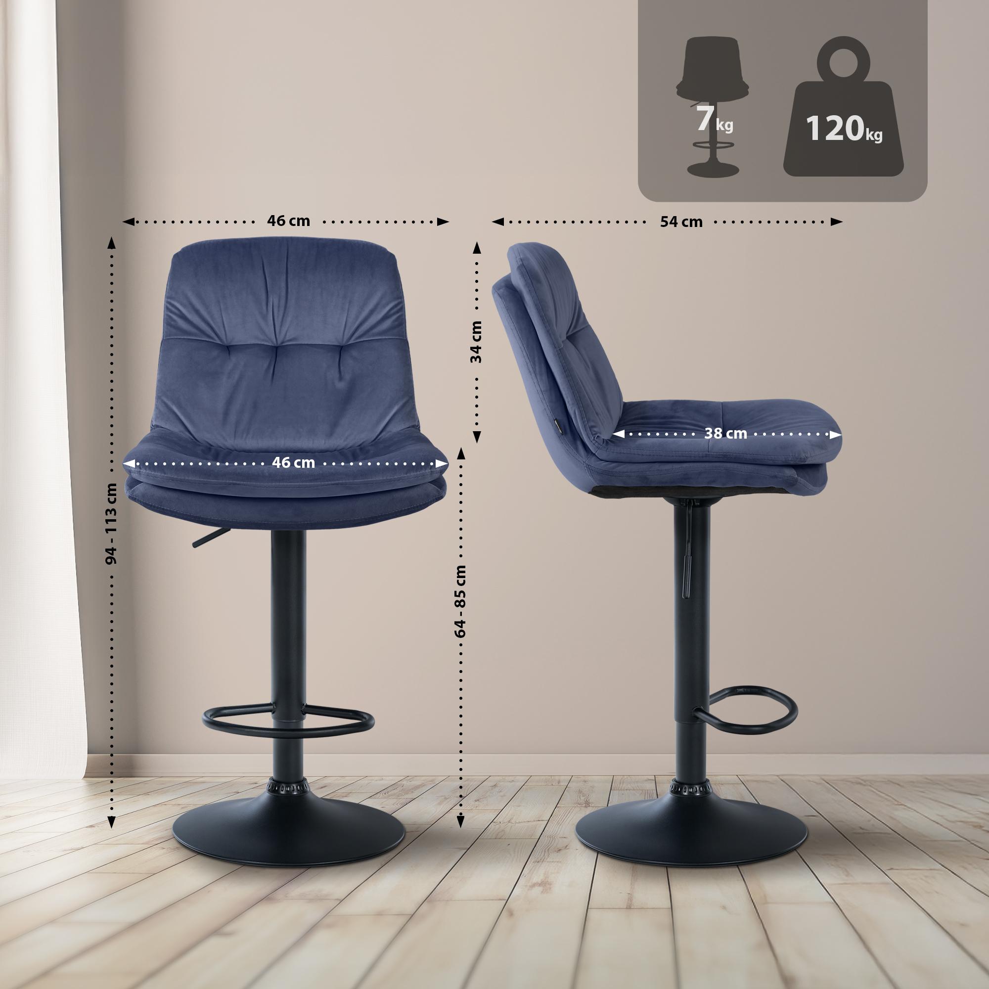 Barhocker Laurel Samt