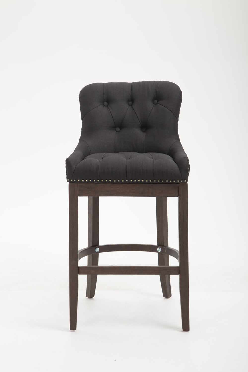 2er Set Barhocker Lakewood Stoff schwarz antik