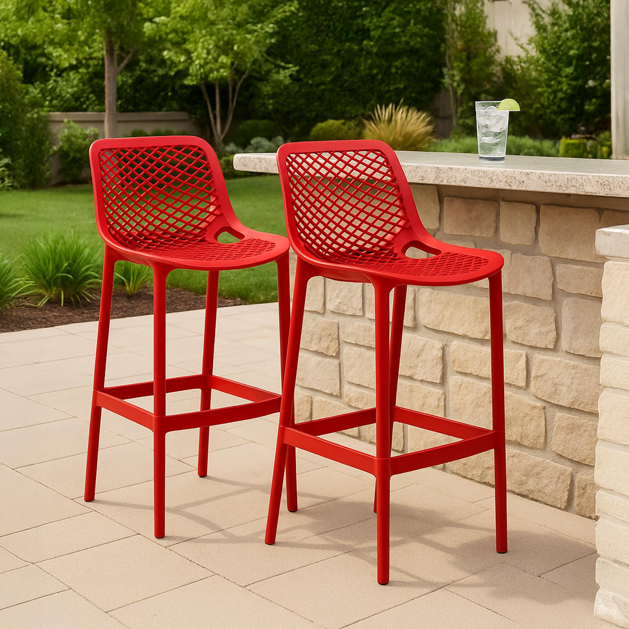 2er Set Outdoor Barhocker Air