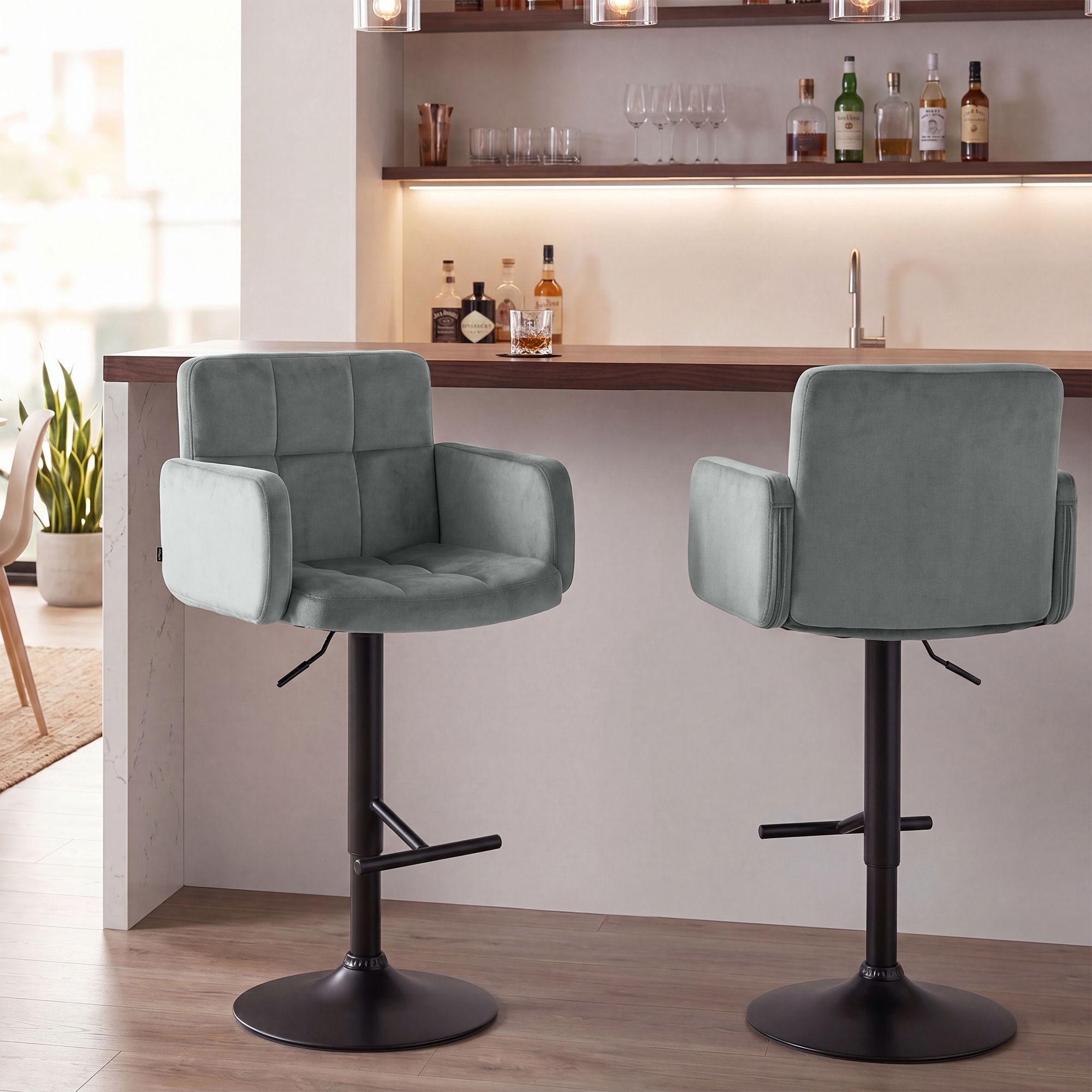 Barhocker Los Angeles Samt