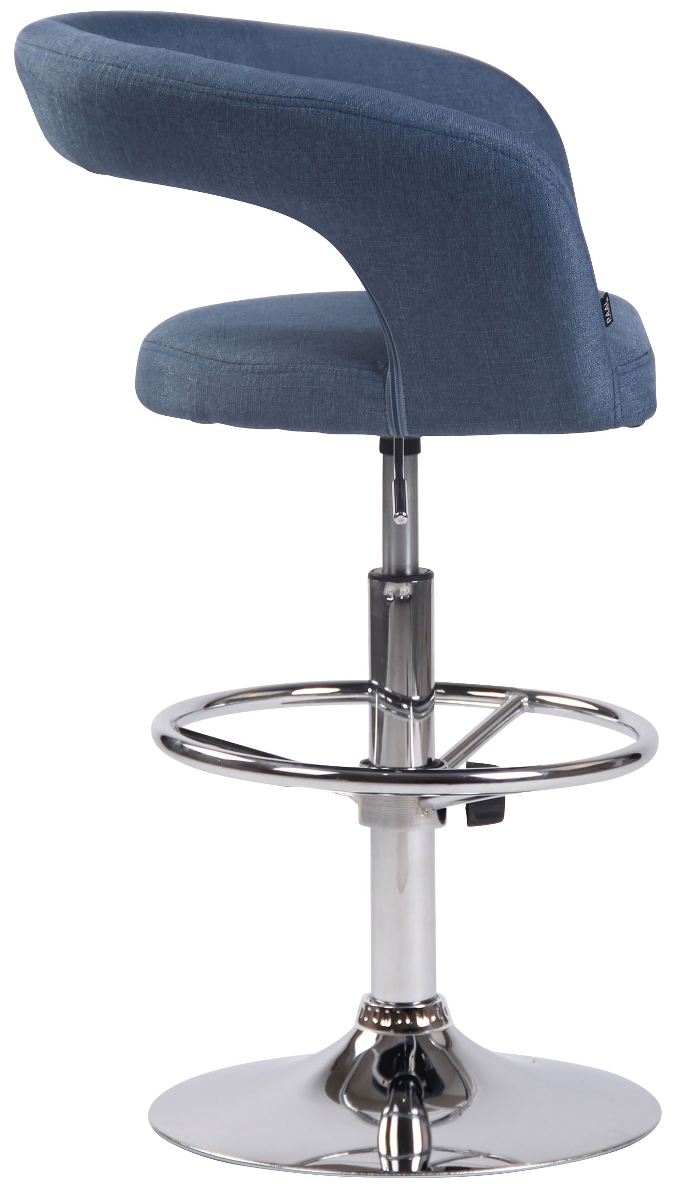 Barhocker Jaen blau Stoff