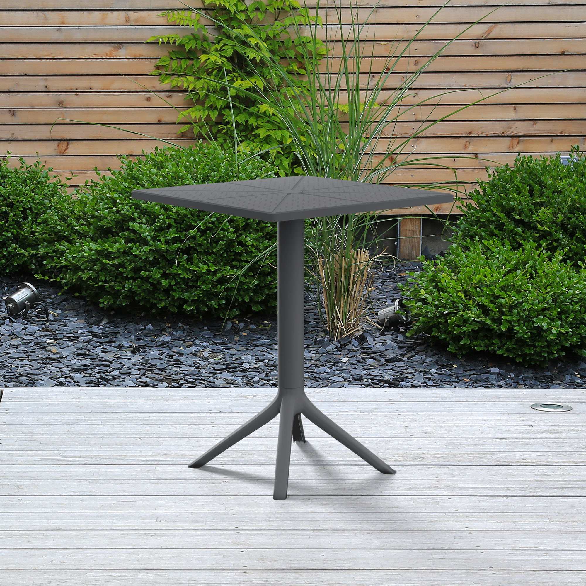 Gartentisch Nuvela 60 x 60 cm  Wetterfest, UV-beständig, pflegeleicht