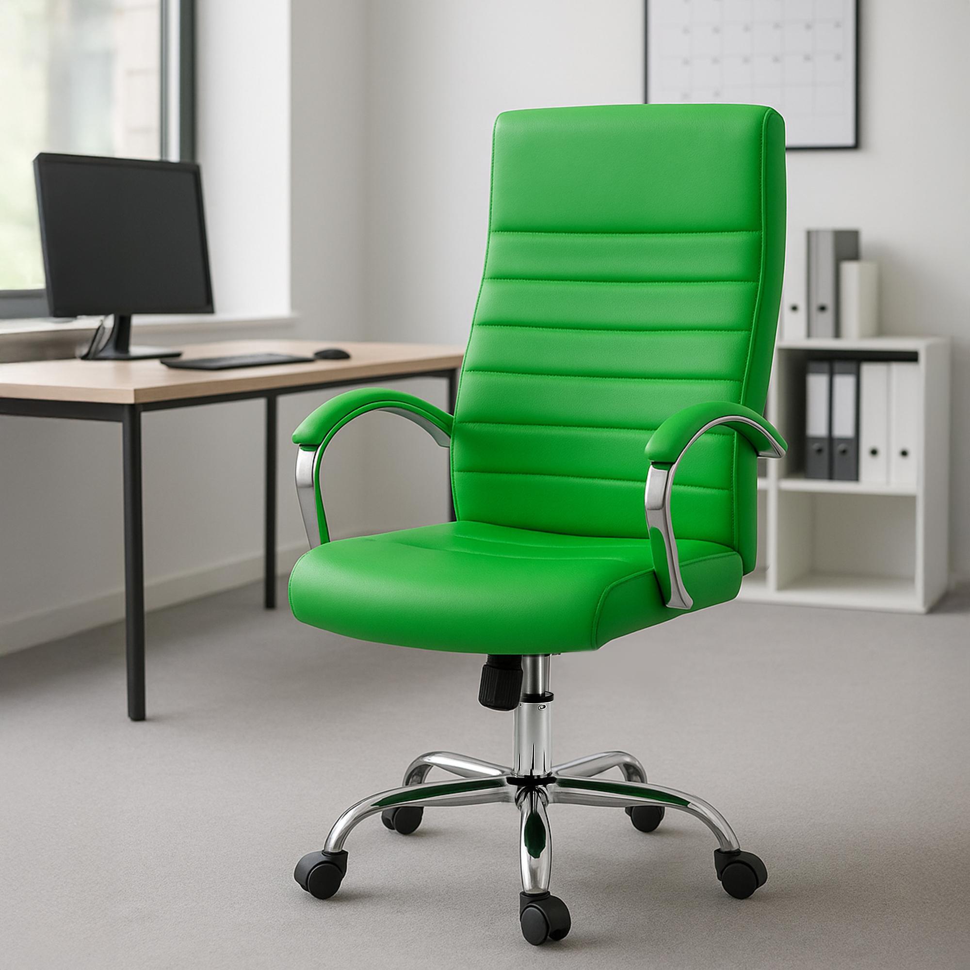 Bürostuhl Valais Kunstleder grün