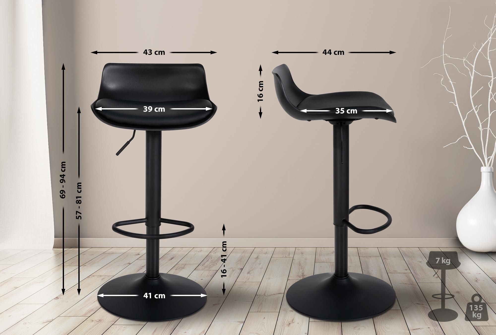 2er Set Barhocker Aveiro Kunstleder