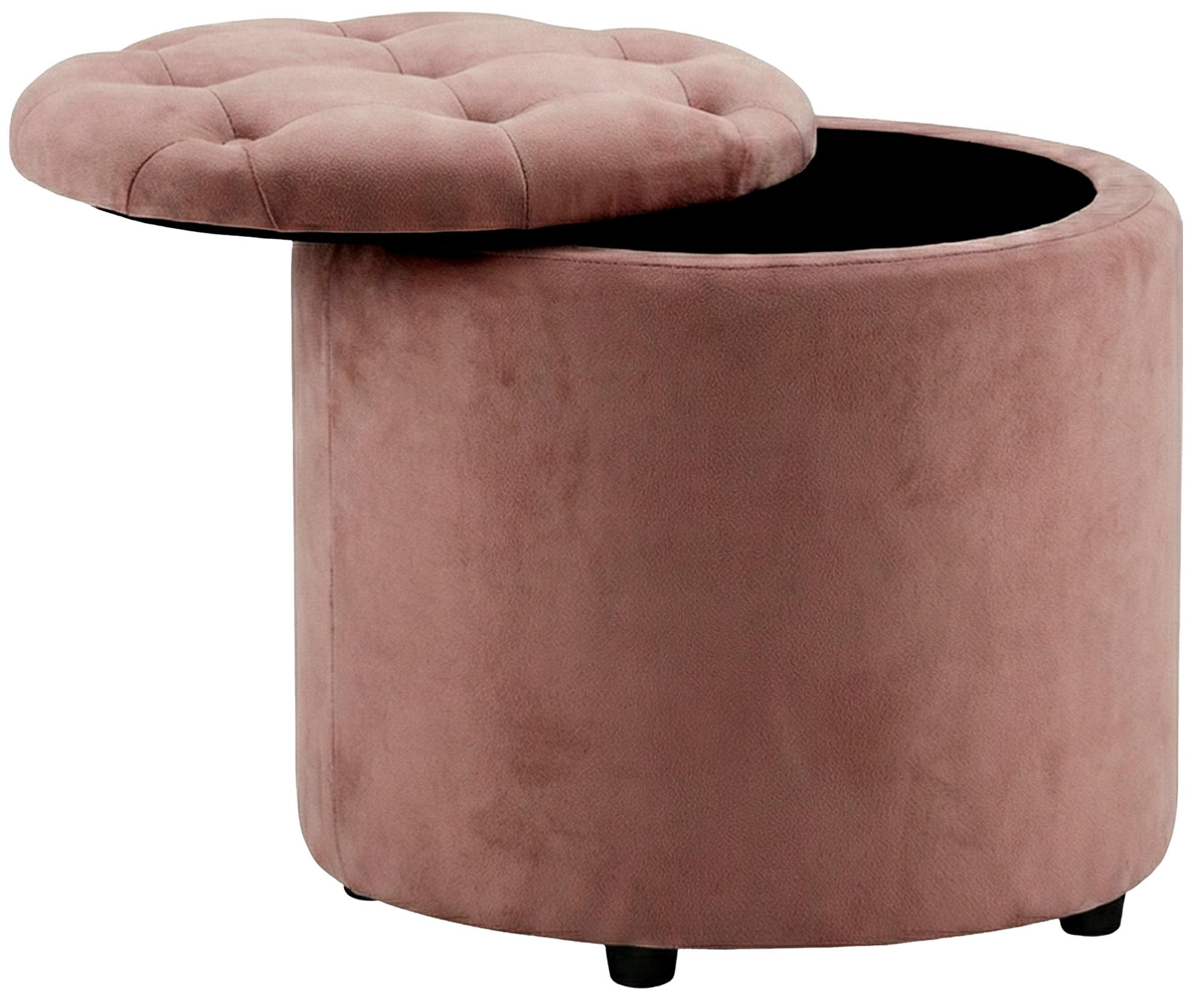Sitzhocker Pantin Samt pink