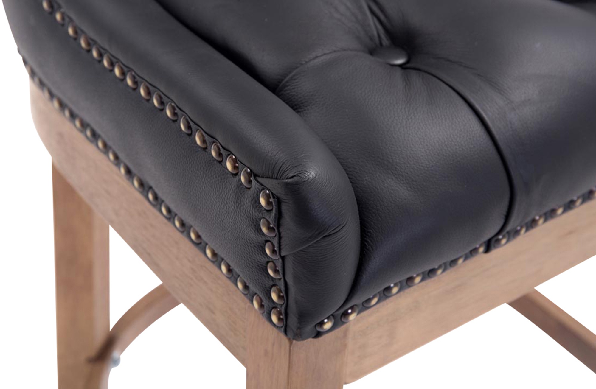 Barhocker Lakewood Echtleder, Antik-hell