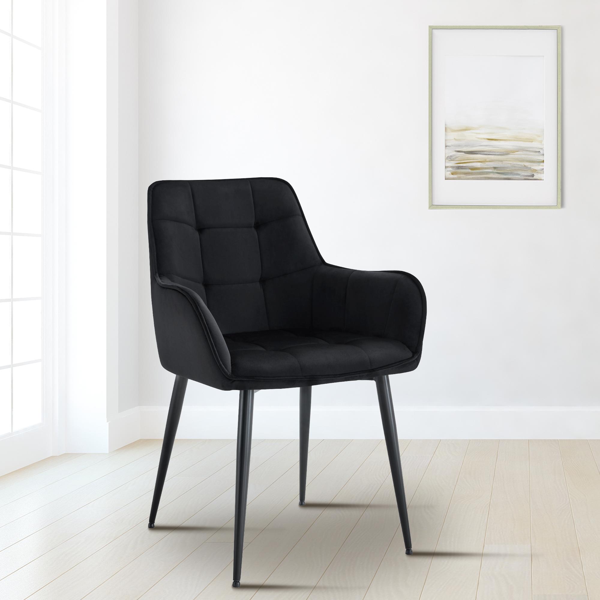 2er Set Esszimmerstuhl Ferndale Samt