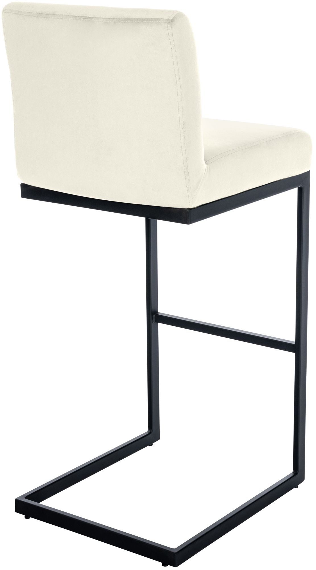 2er Set Barhocker Hopewell Samt creme