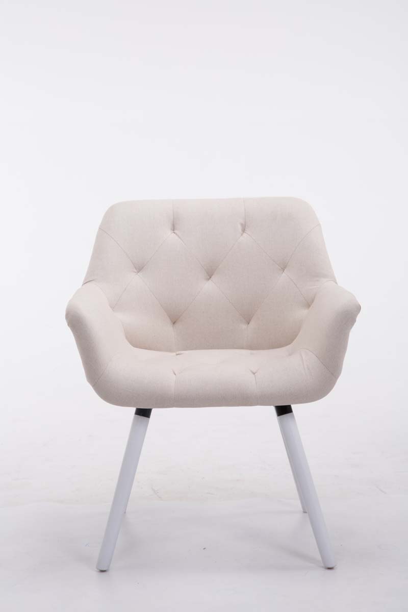 Esszimmerstuhl Cassidy Stoff beige weiß