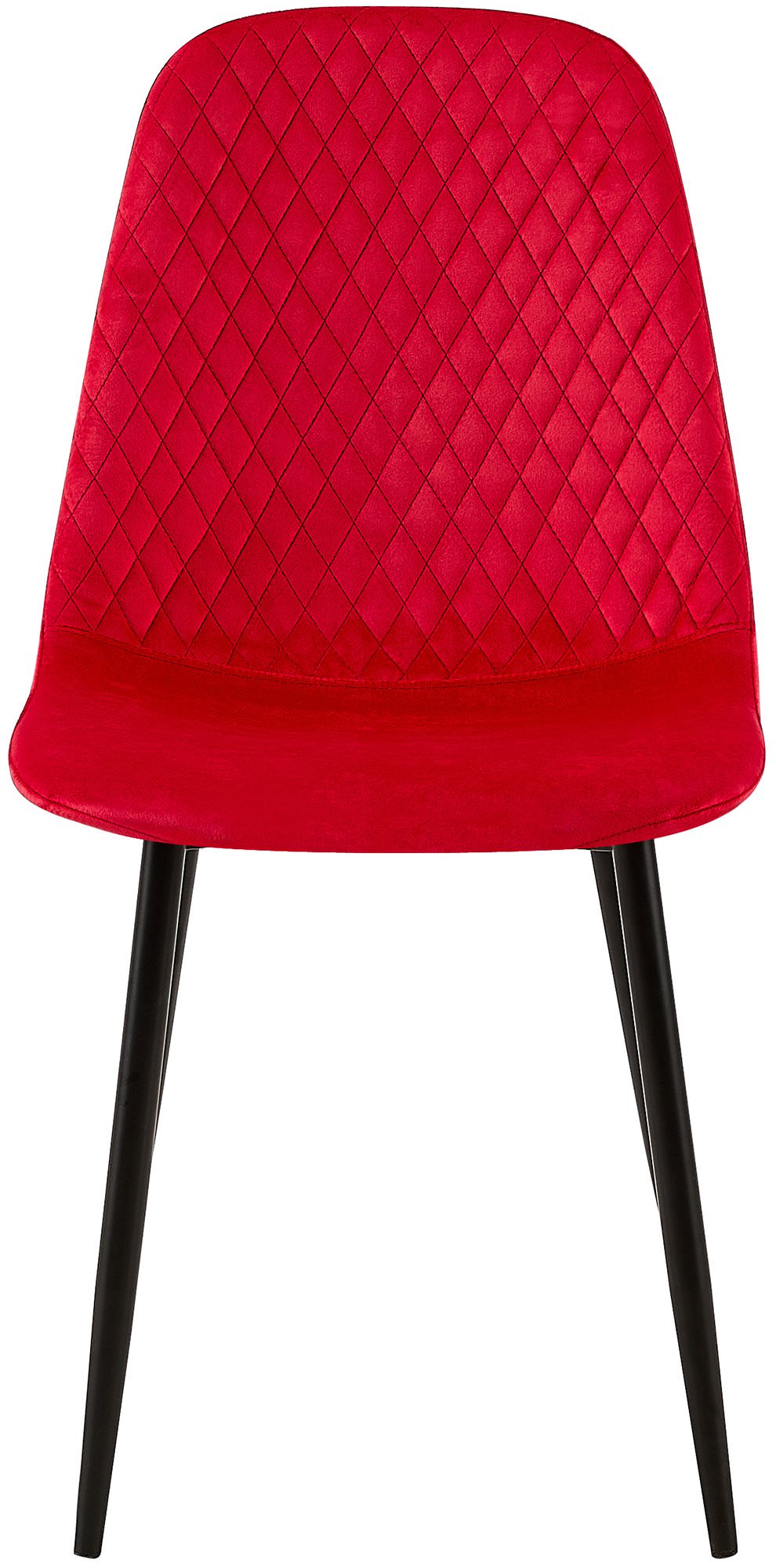 4er Set Stühle Giverny rot Samt